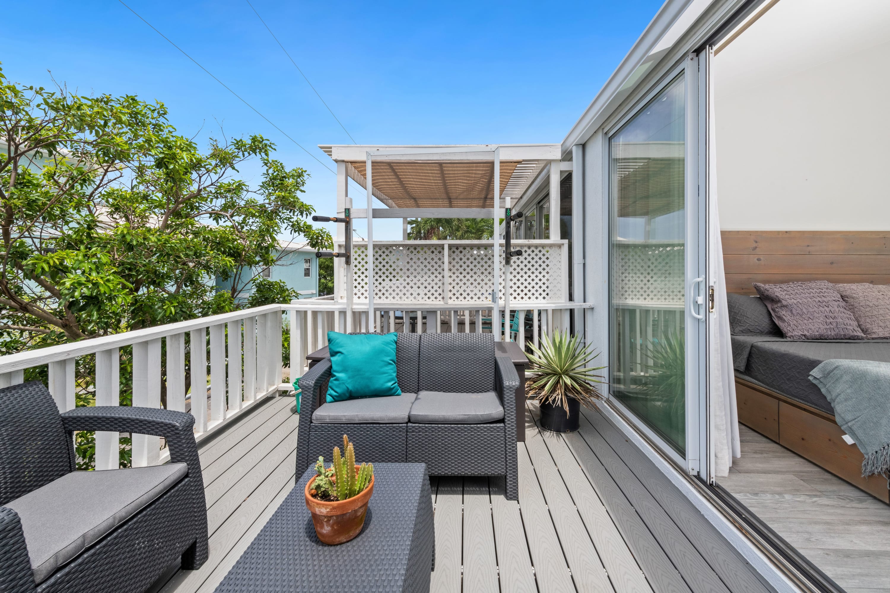 Balcony off Master Bedroom with Outdoor seating