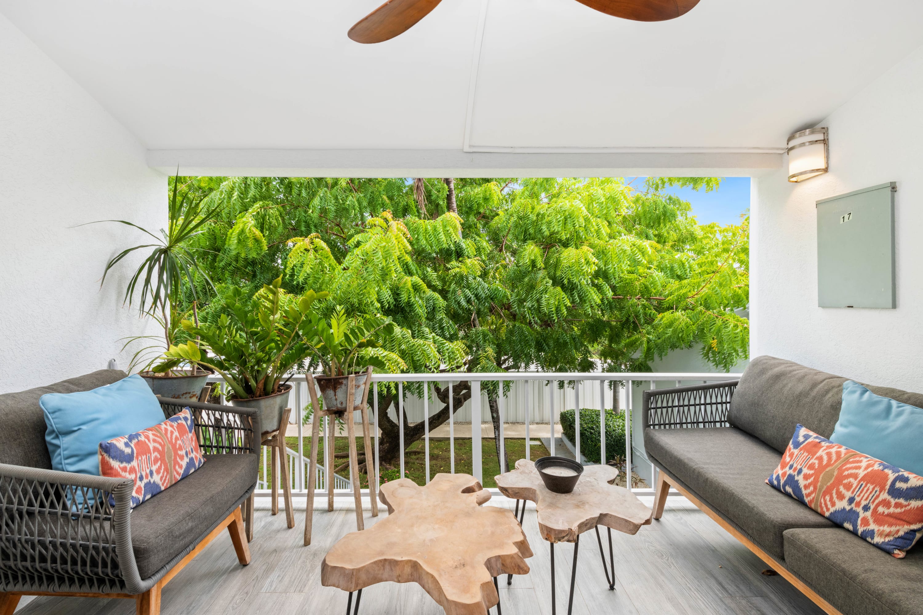 Front patio off living area