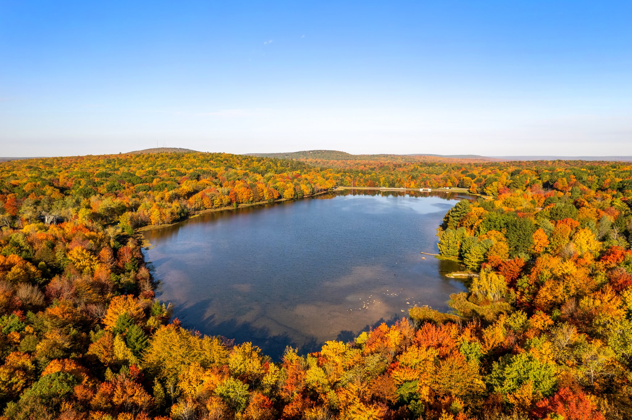 Check out Lake Shangri-La within the Brier Crest Woods community where you have access to the community beach to enjoy the Lake during the summer.