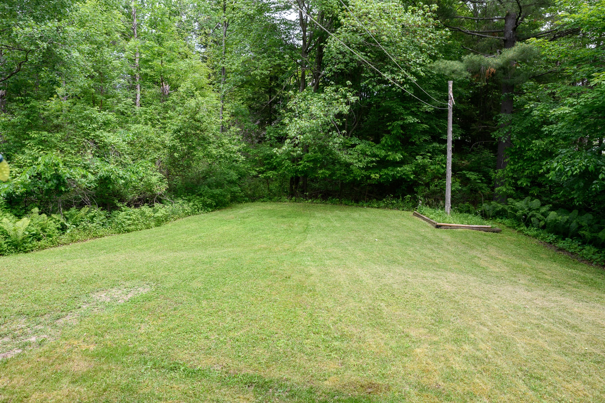 Lots of grassy area for yard games and more