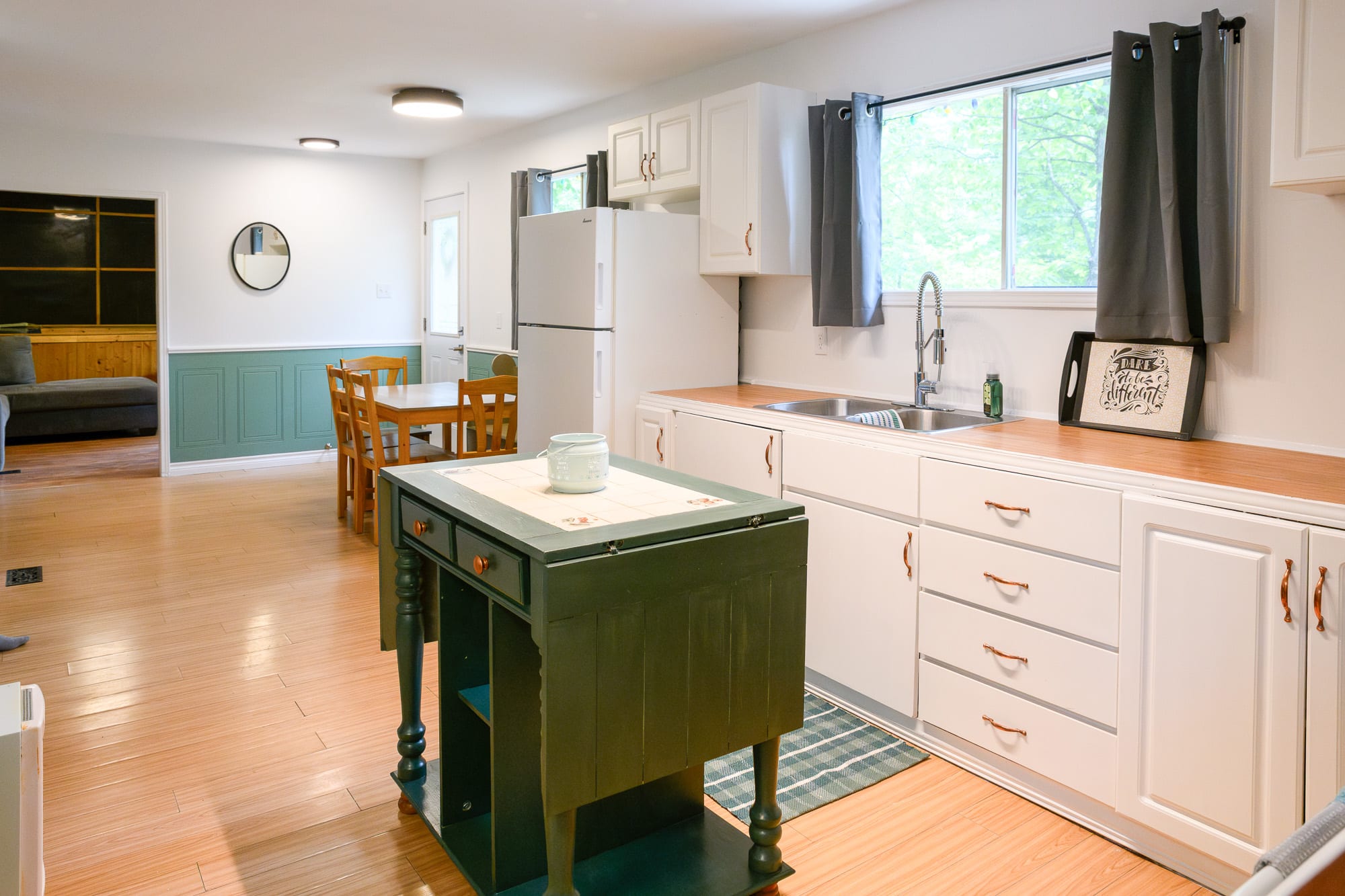 Open Concept Kitchen And Dining Space With Room For The Whole Family