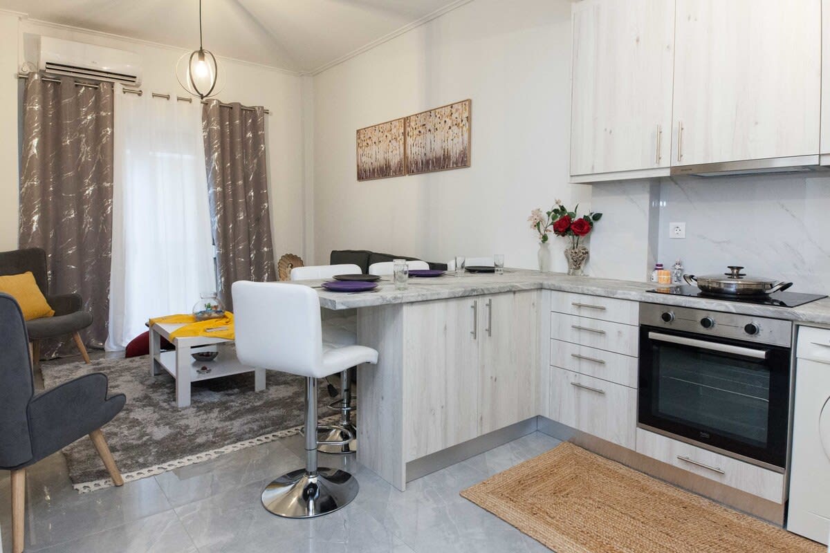 Chic 1 Bd Apartment for 4 in Ano Kypseli in Athens — photo 3