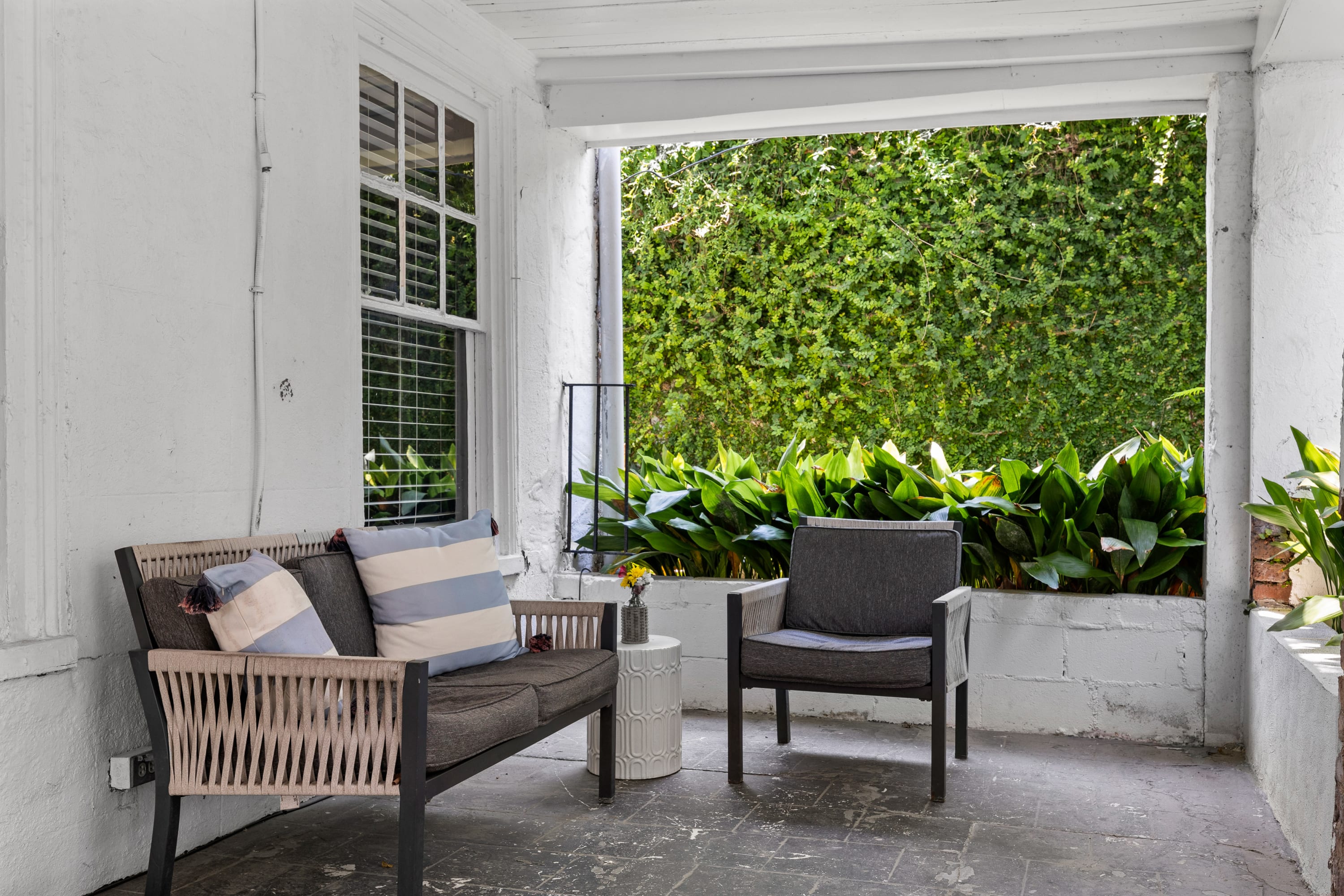 Plenty of room to relax on the outdoor porch