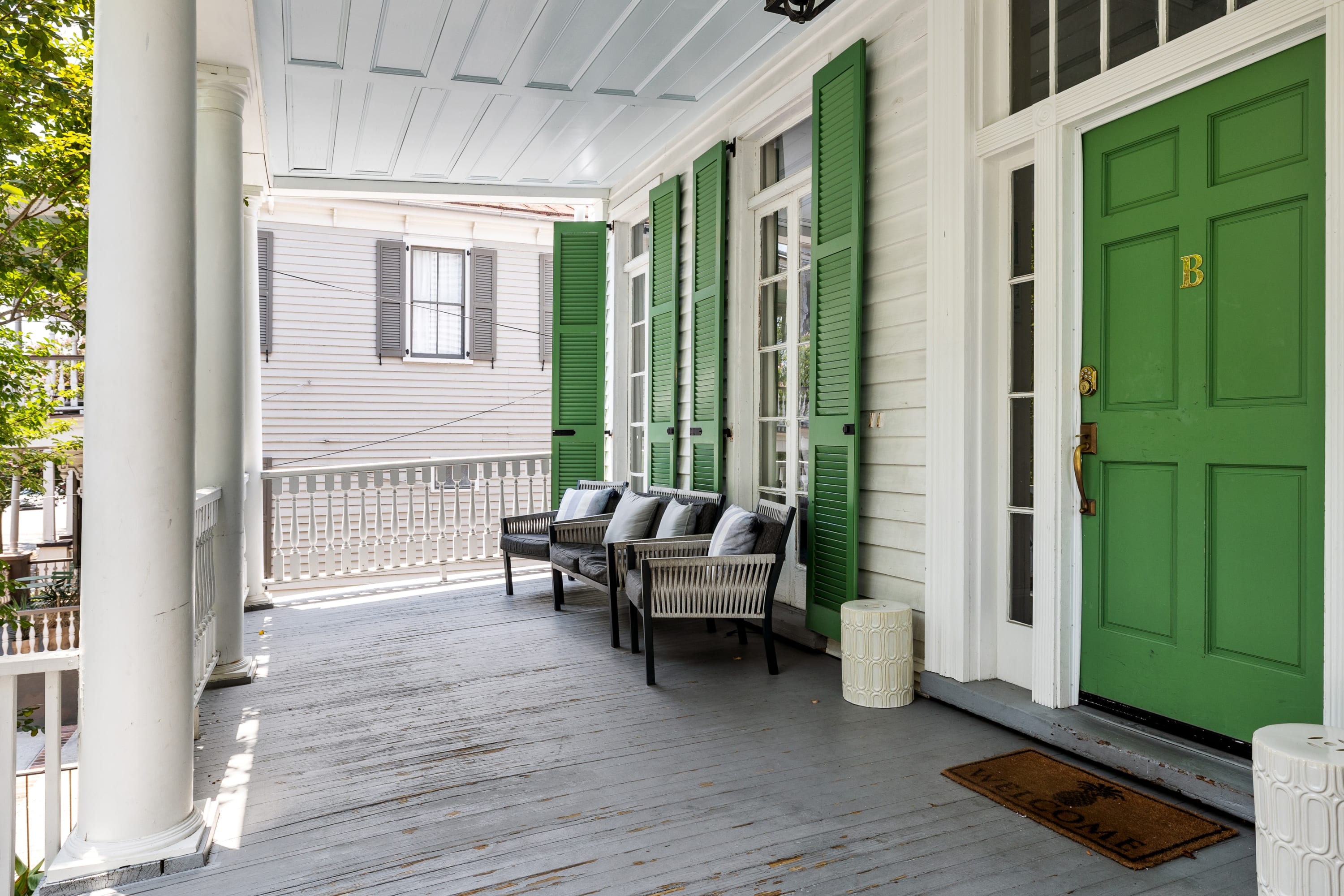 Plenty of room to relax on the outdoor porch