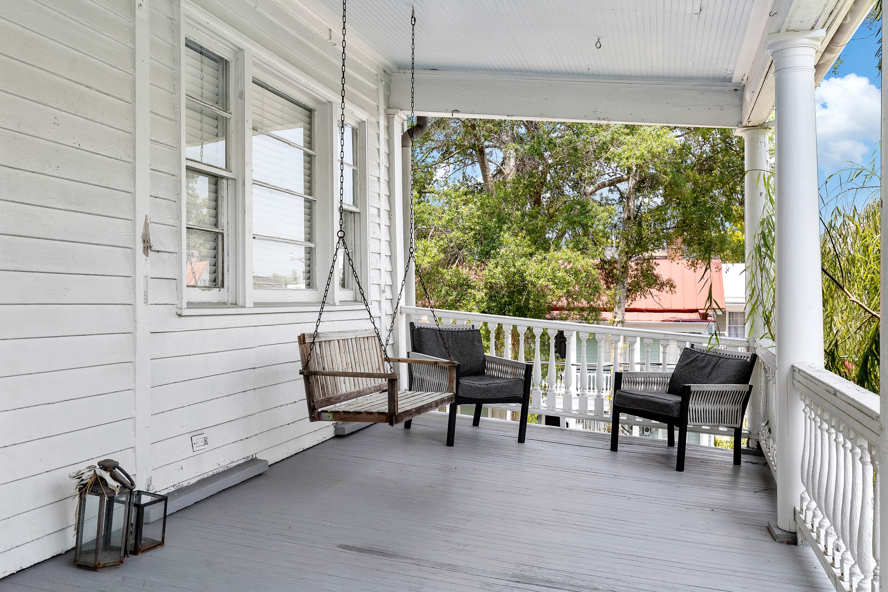 Plenty of room to relax on the outdoor porch