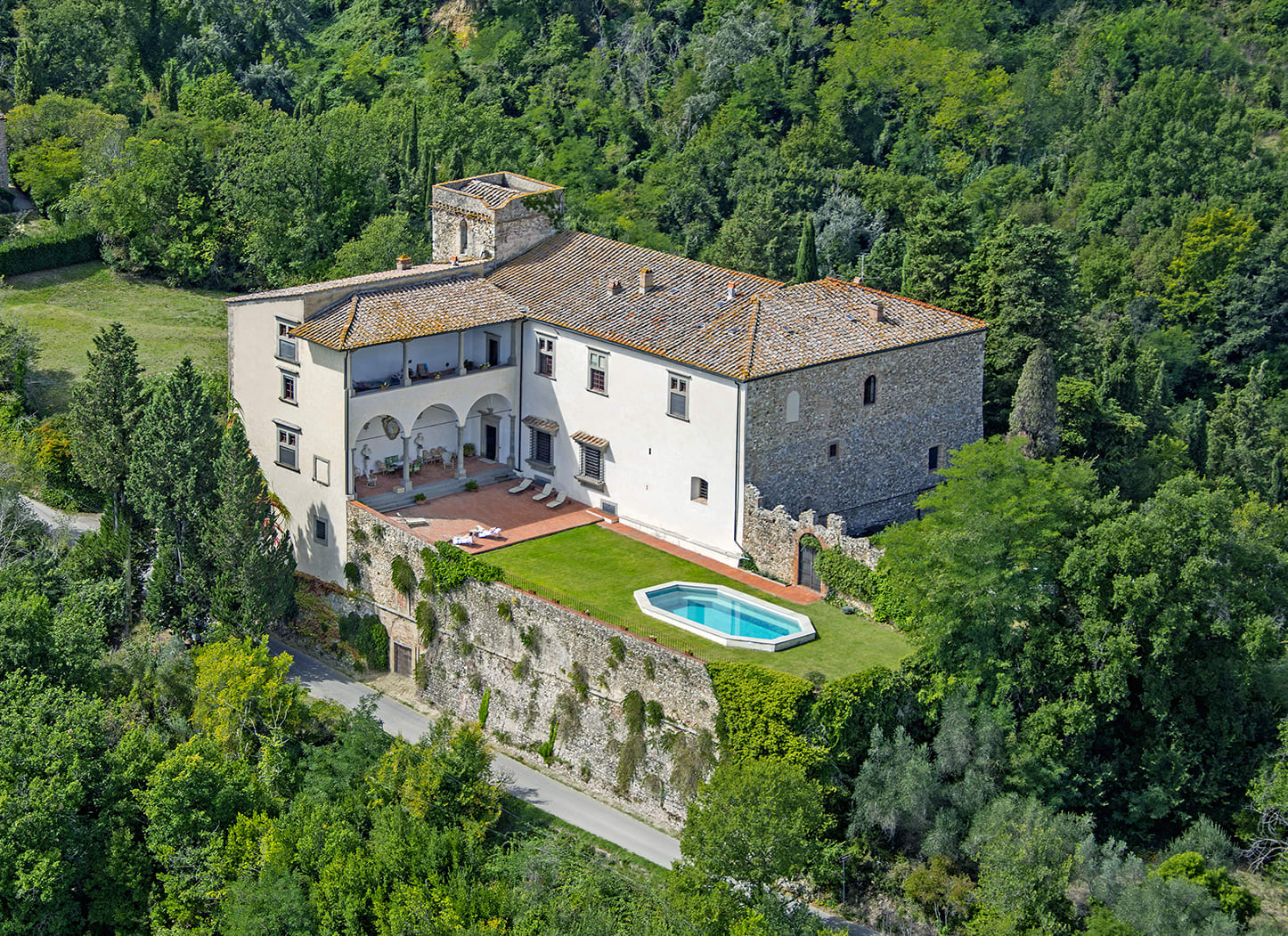 Castello Lorenzo, Heart of Tuscany, Renaissance Villa with Pool — Tuscany, Toscana — vacation rental