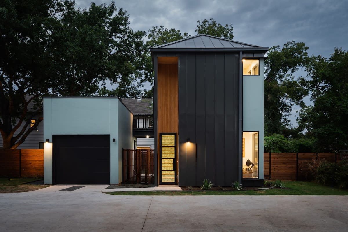 East Austin Modern Bungalow — living area