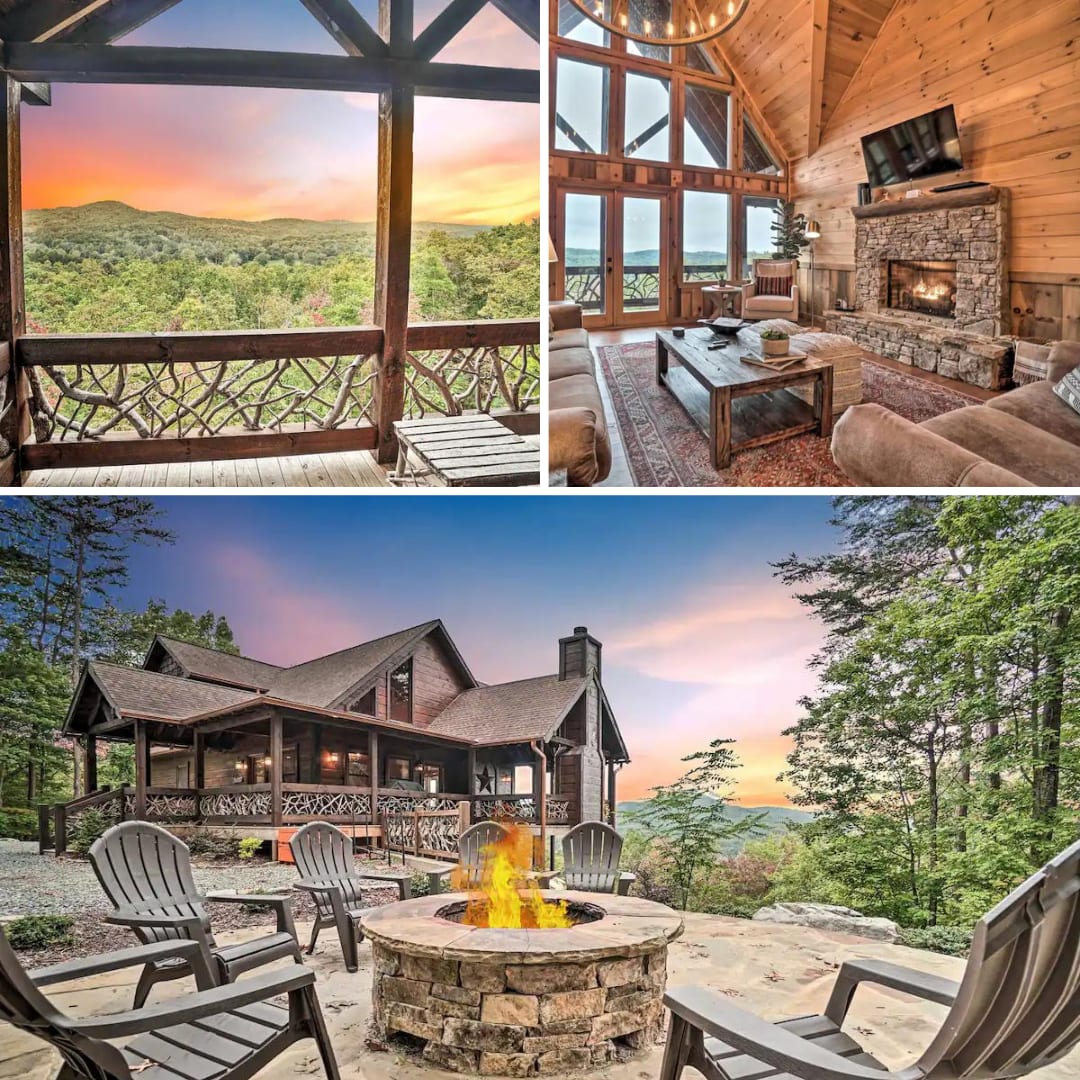 Long-Range Views | Game Room | Fire Pit | Pets — Blue Ridge, GA — vacation rental