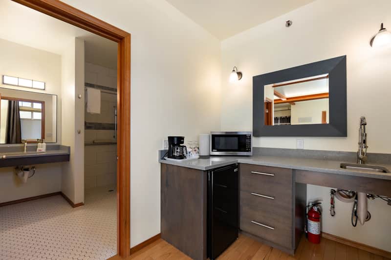 Accessible kitchenette and bath