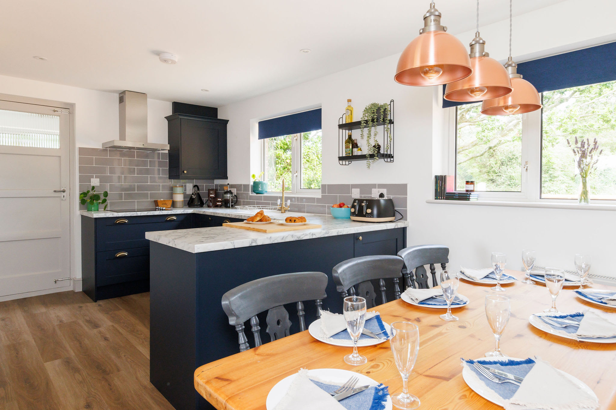 Cook up a feast in our fully equipped modern kitchen with countryside views