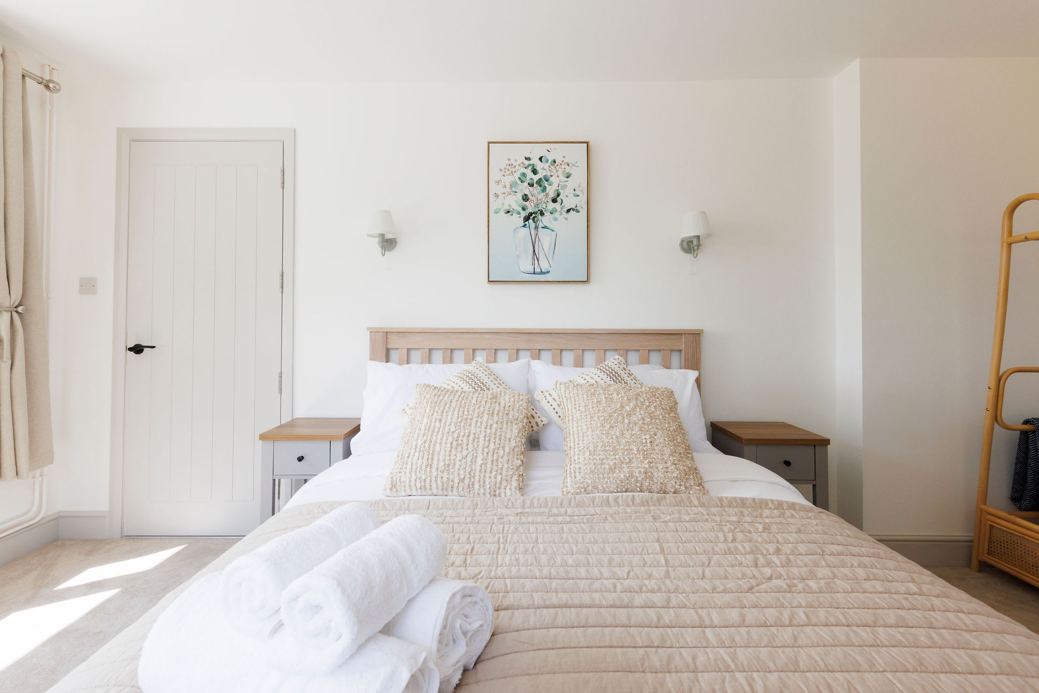 Brand new king bed in master bedroom