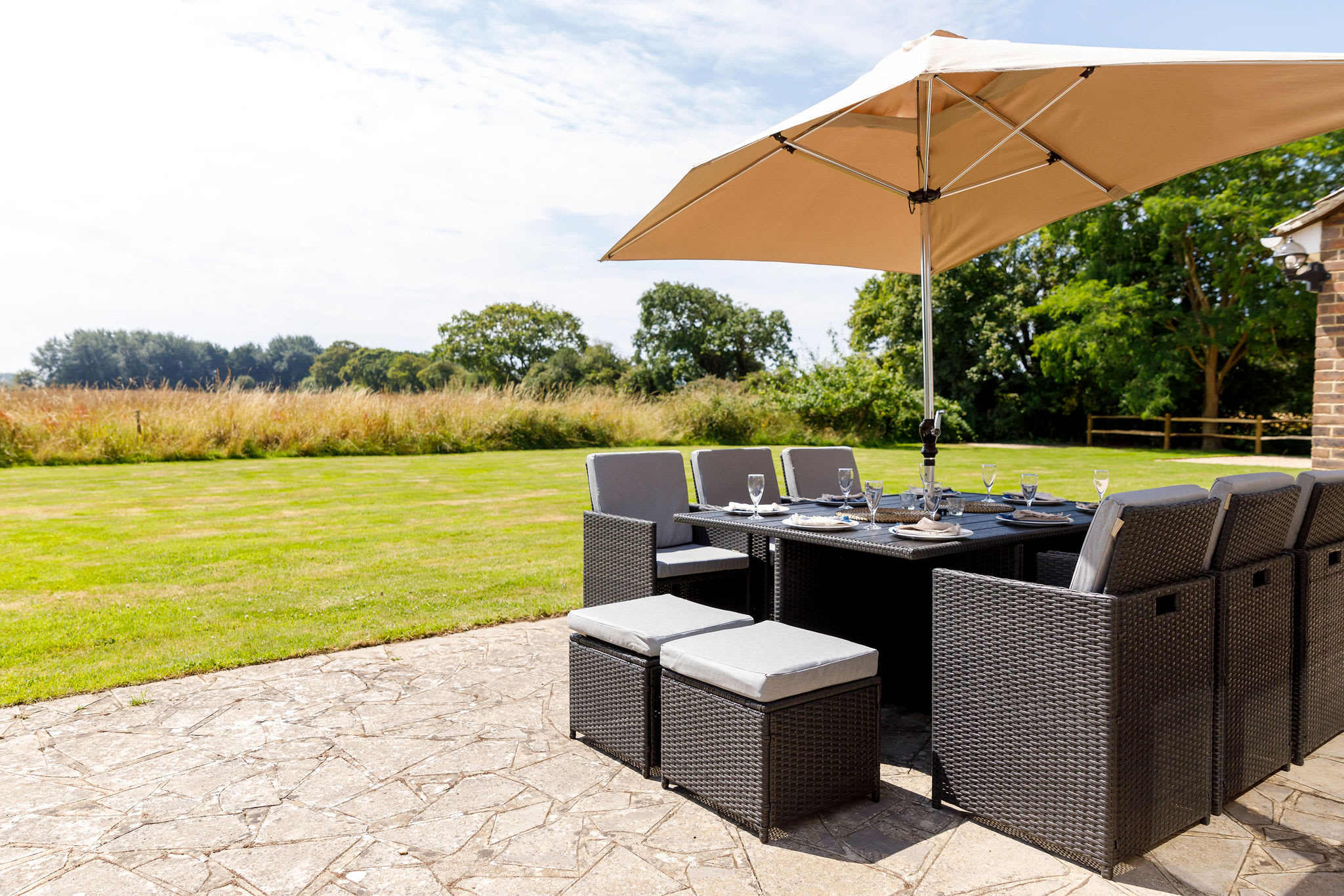 Outdoor dining area perfect for meals with a view