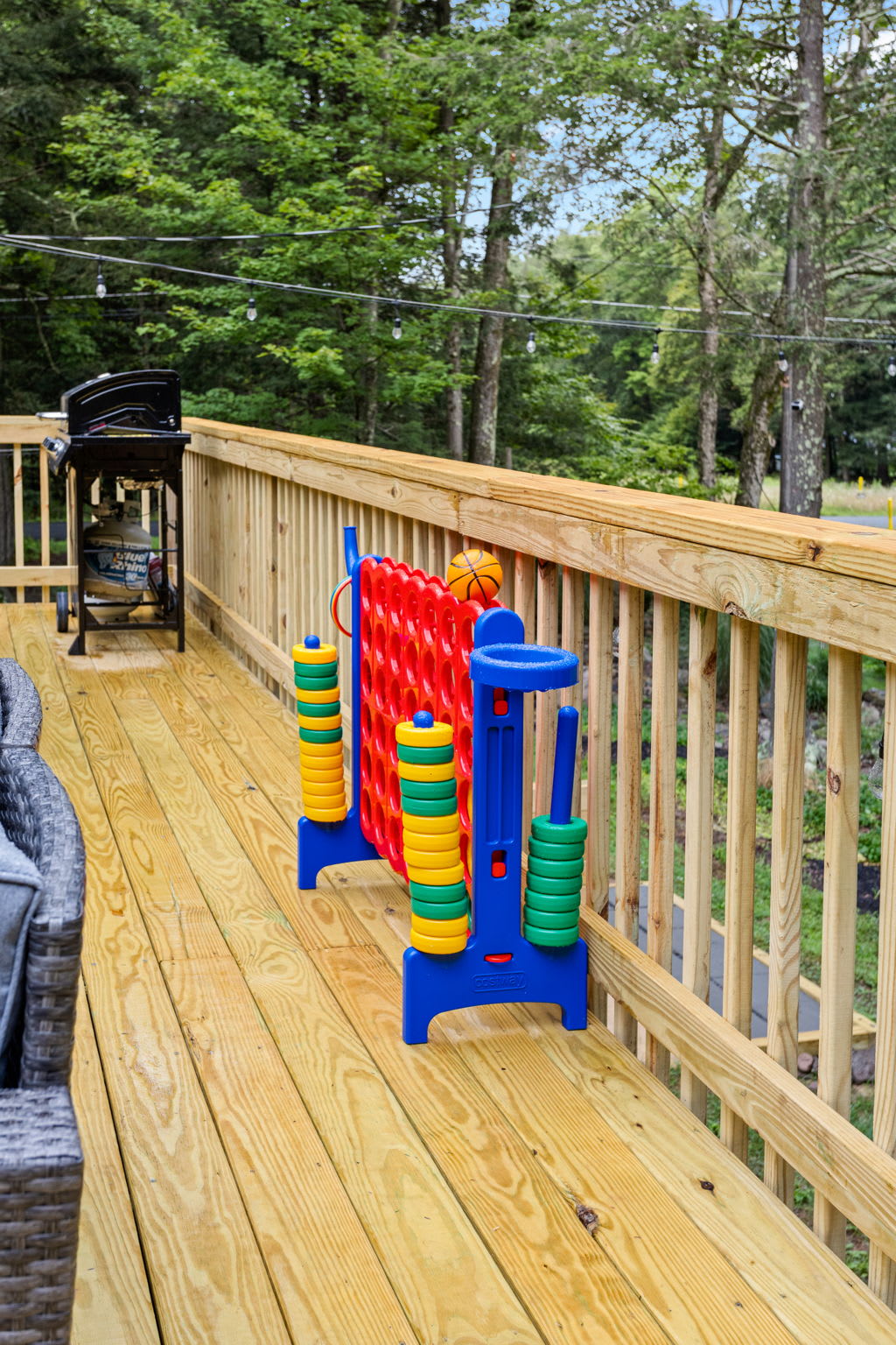 Deckside Connect Four Game – A playful addition to the deck with a large Connect Four game, providing entertainment for guests of all ages.