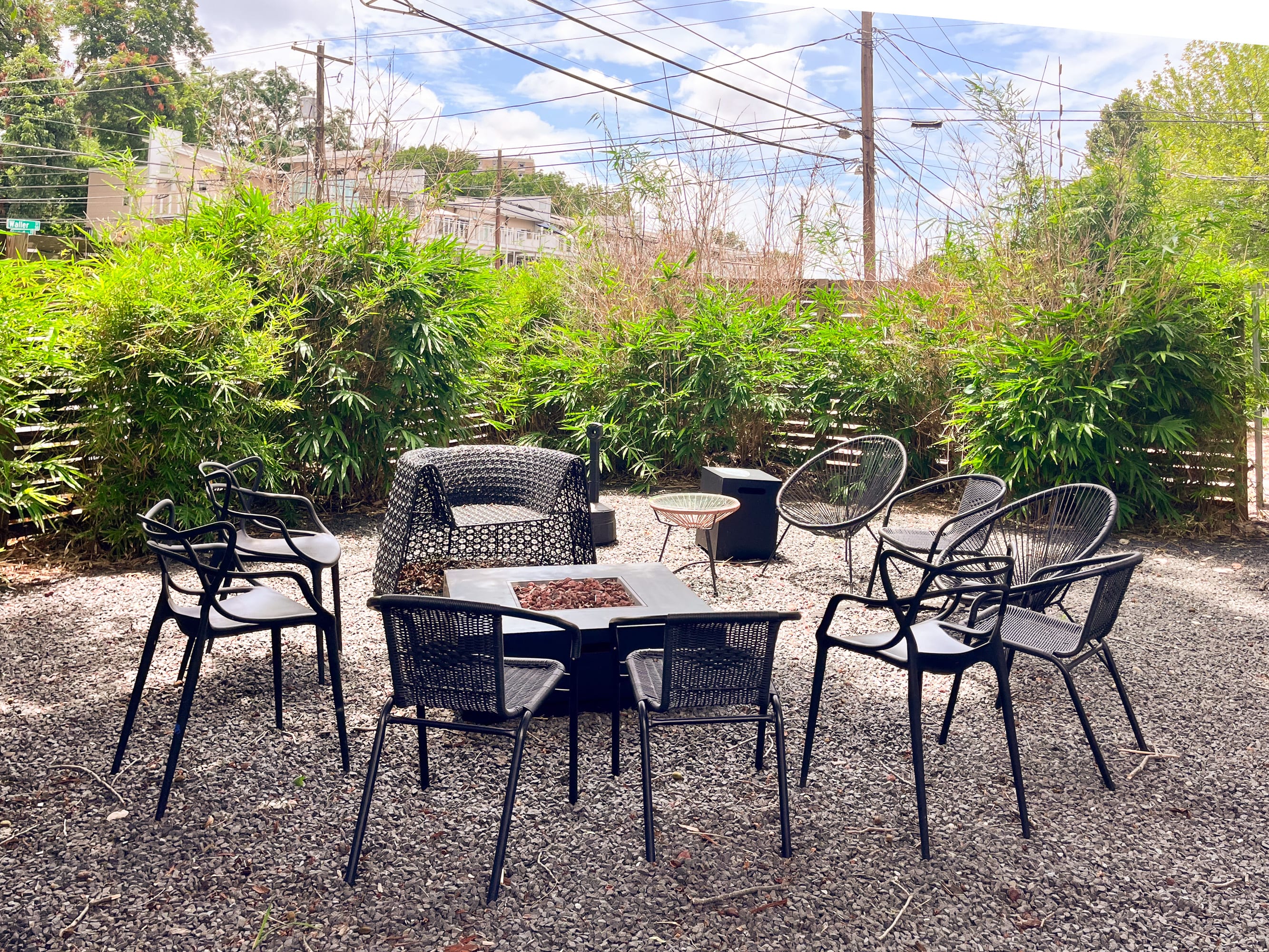 Spacious Outdoor Seating With Fire Pit