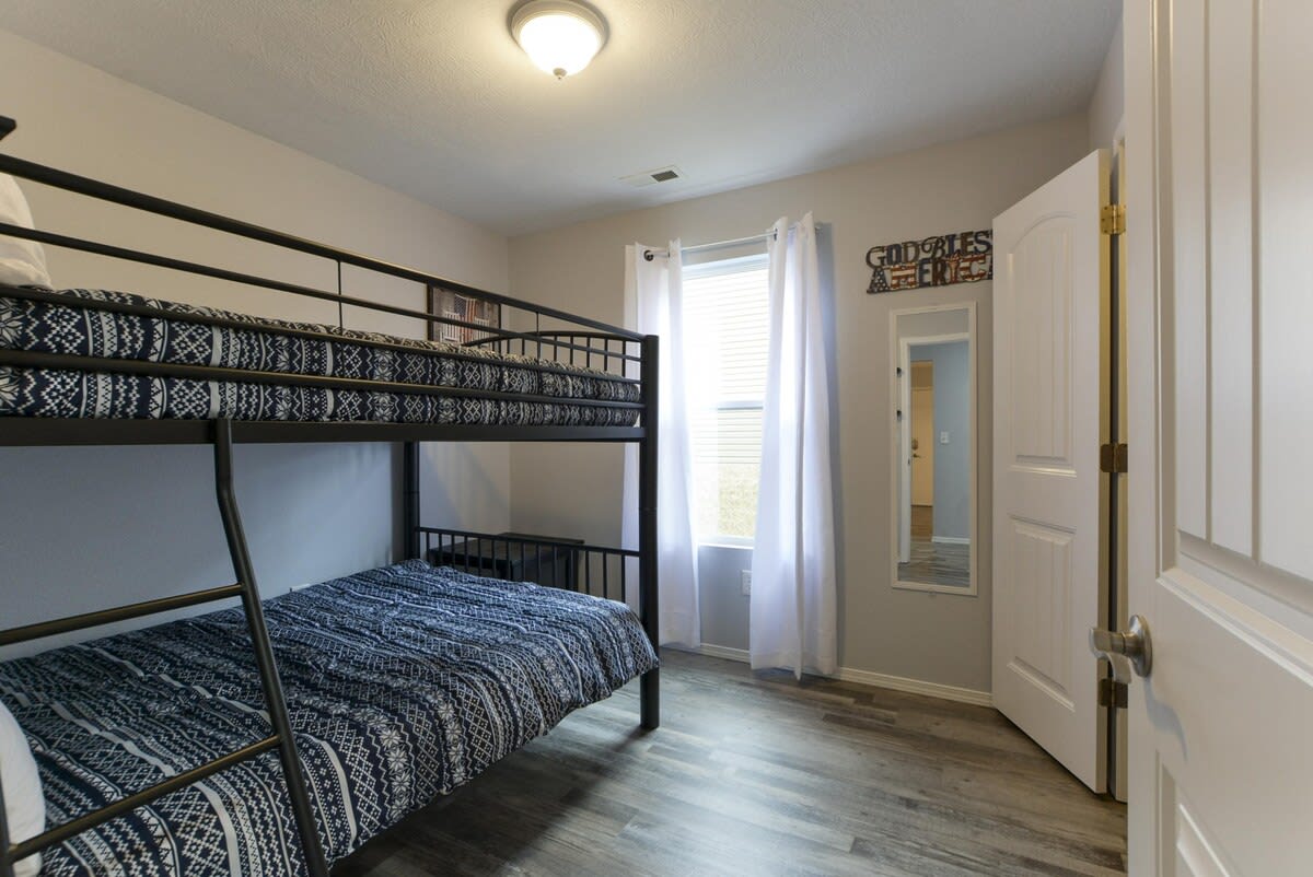 Full over full size bunk beds