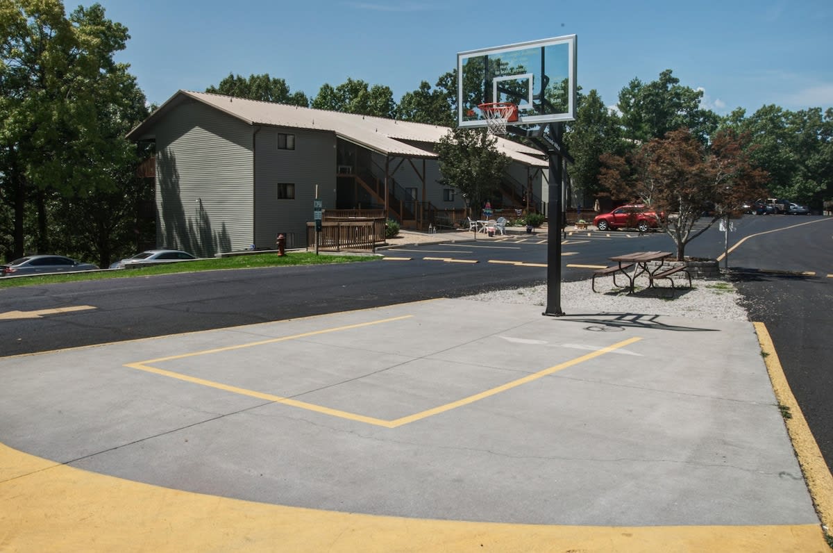 Enjoy a game of basketball