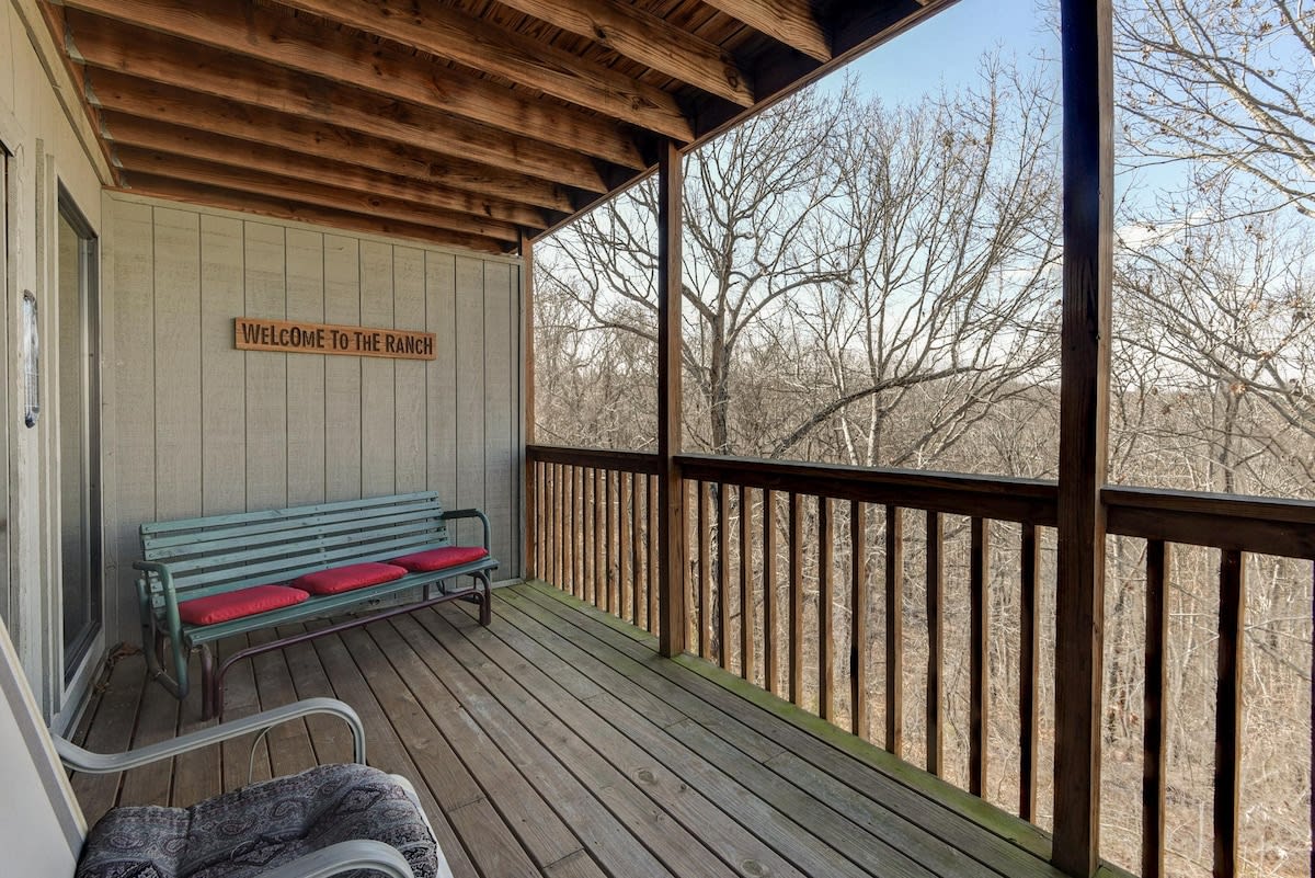 Scenic Wooded View From Back Porch