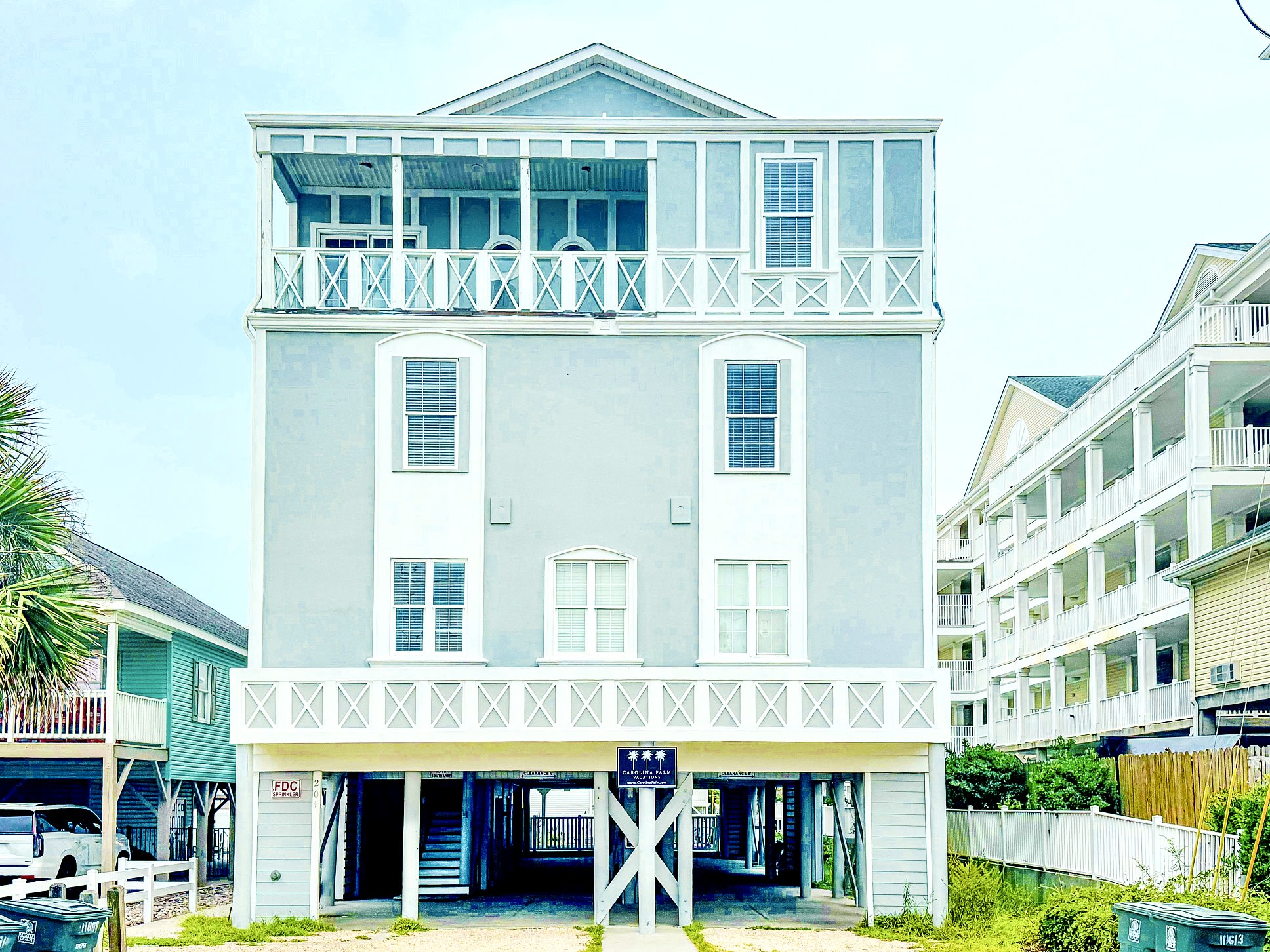 Tropical Cherry Grove Ocean View Beach House w Pool