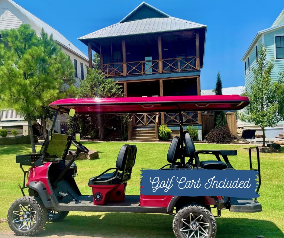 Six-Seater Golf Cart Included! — Carlton Landing, OK — vacation rental
