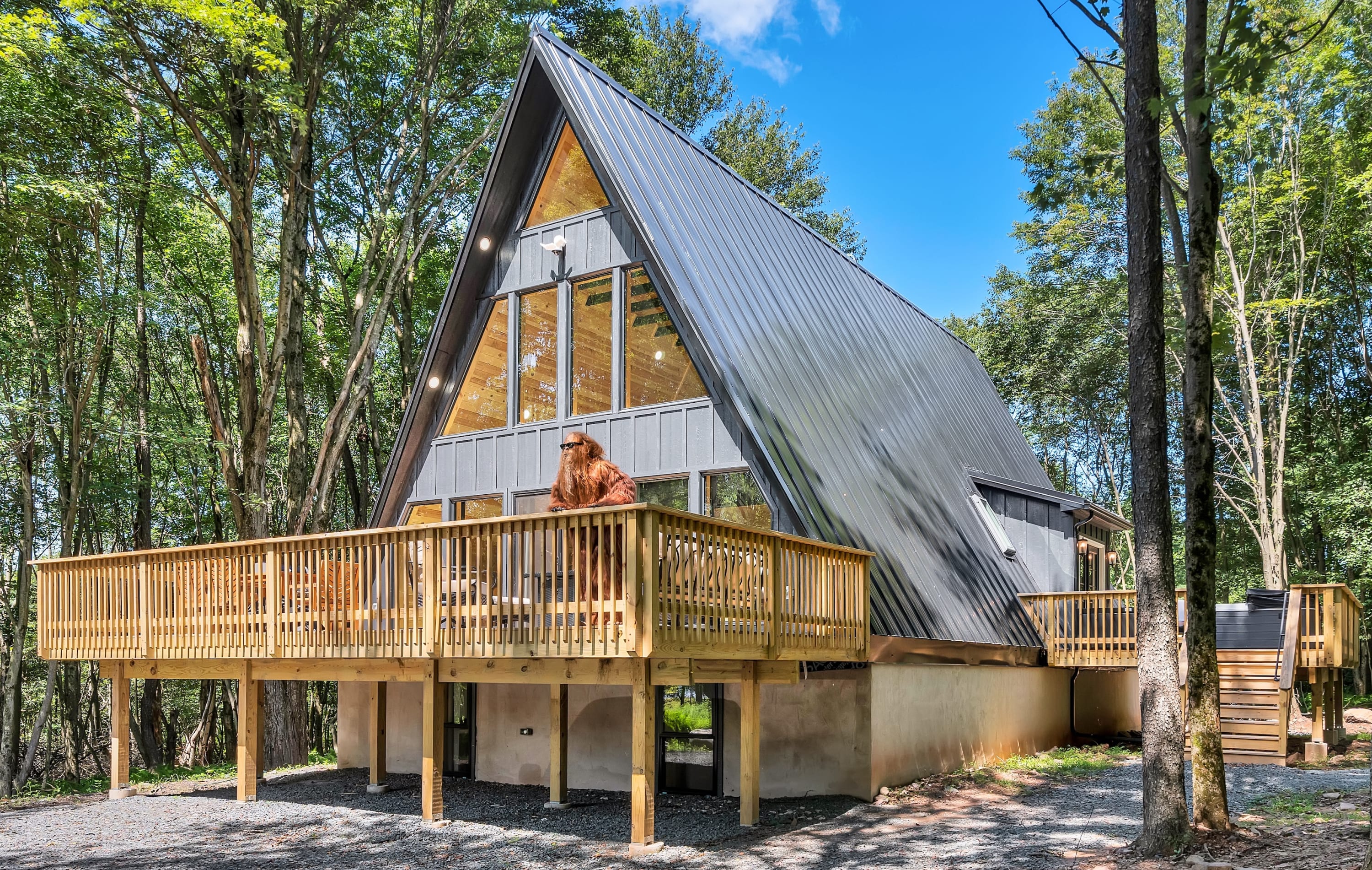 The Pocono Dreamhouse | Modern A-Frame | Hot Tub — Blakeslee, PA — vacation rental