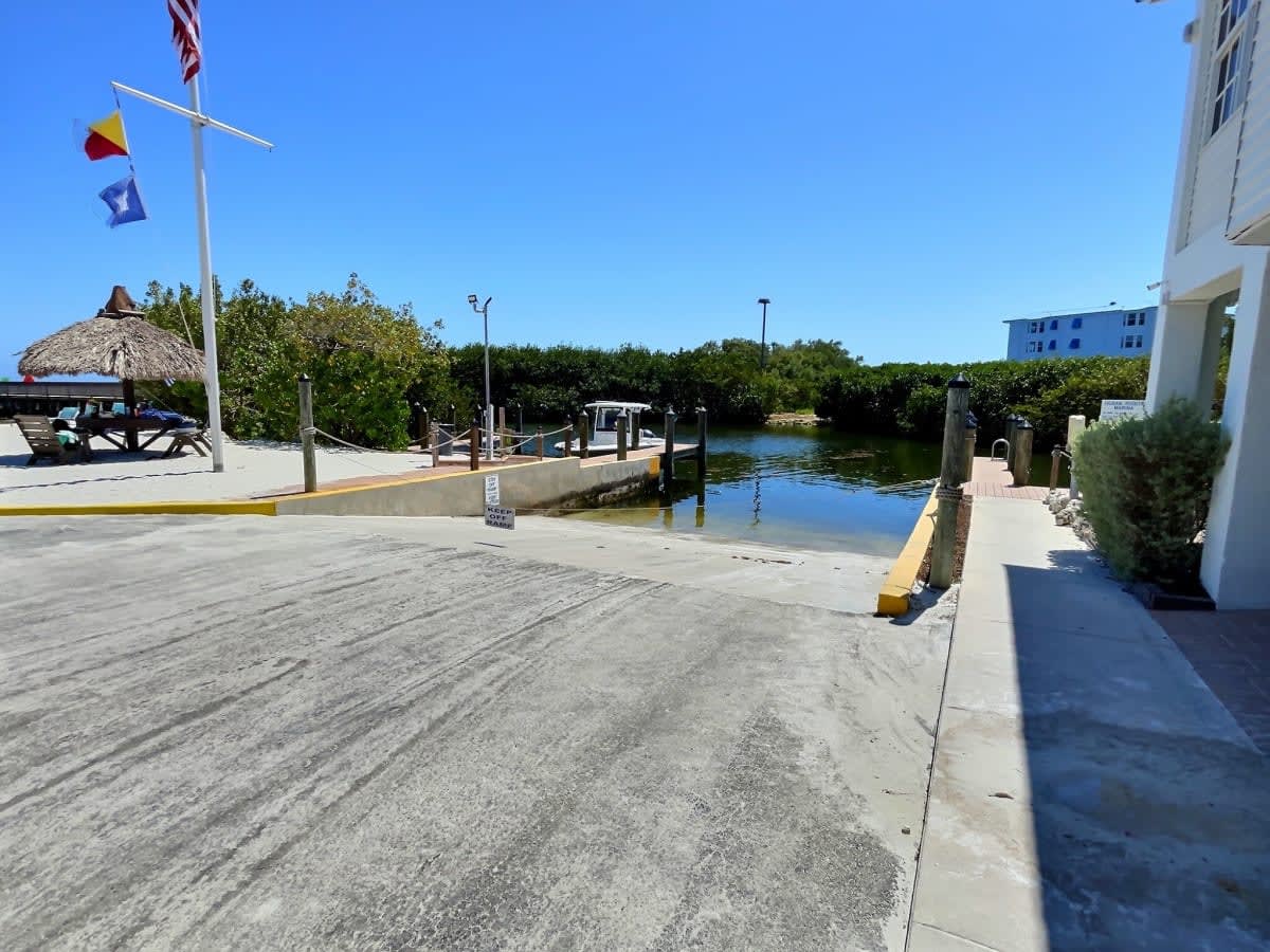 On site boat ramp