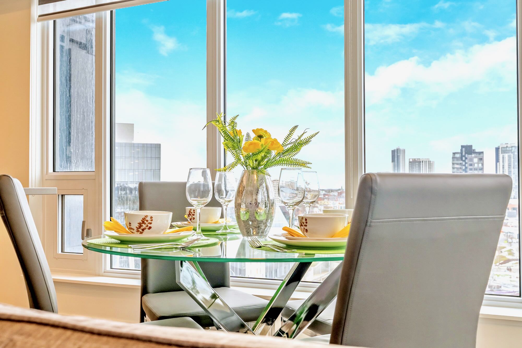 City Views from the Dining Table