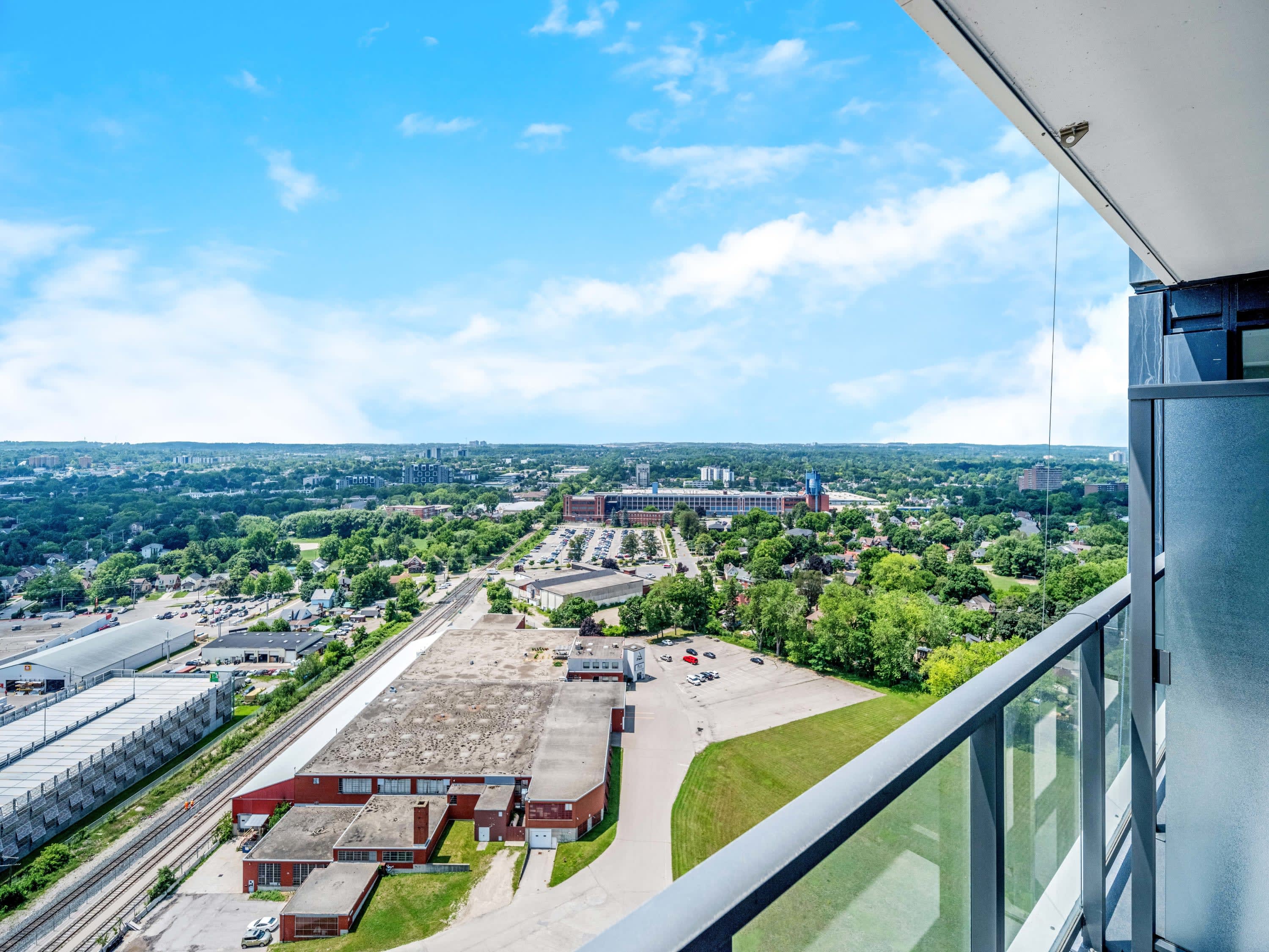Outdoor Cityscape Views from Balcony
