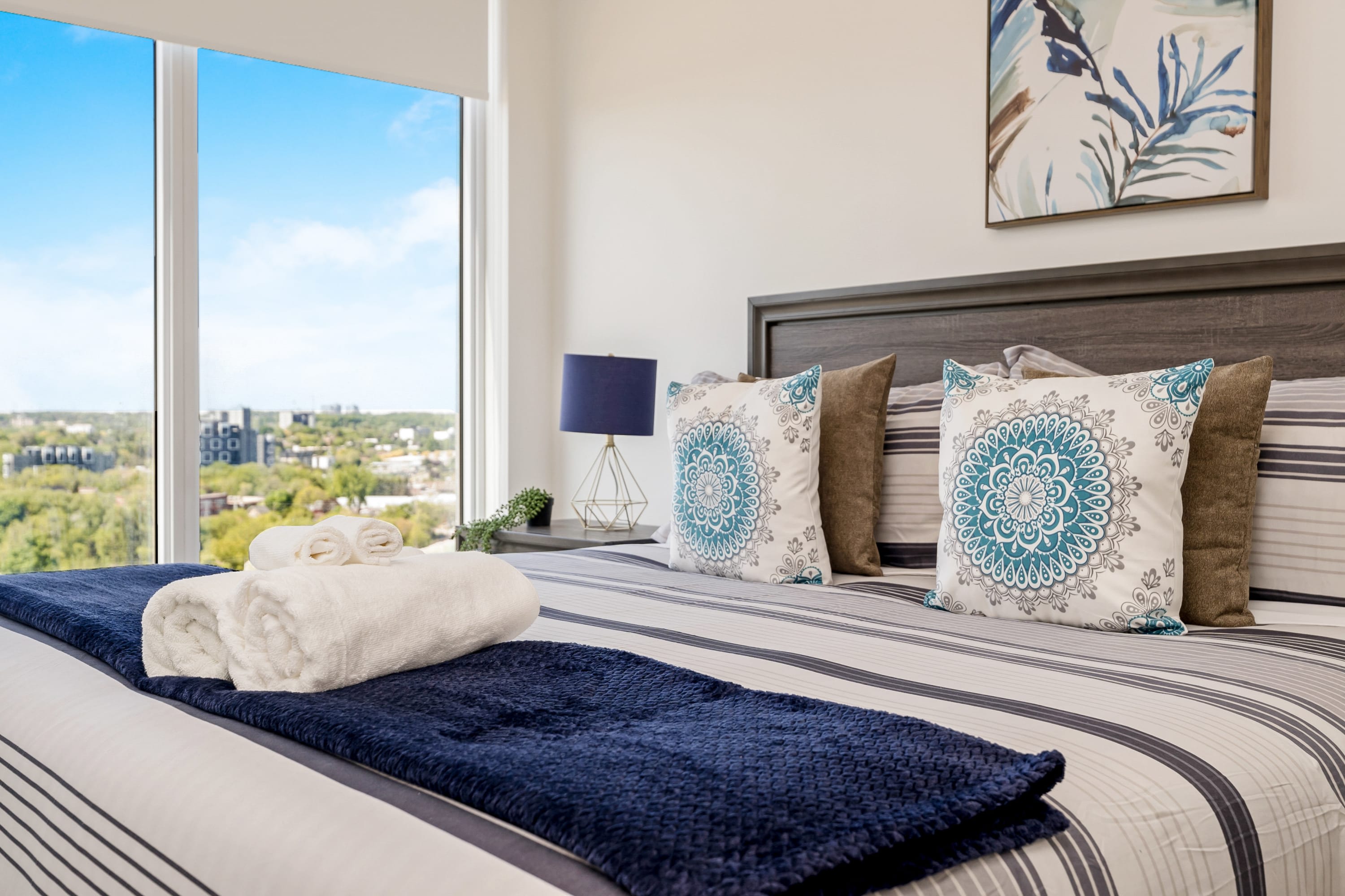 Spacious Bedroom With King Size Bed And Elegant Decor