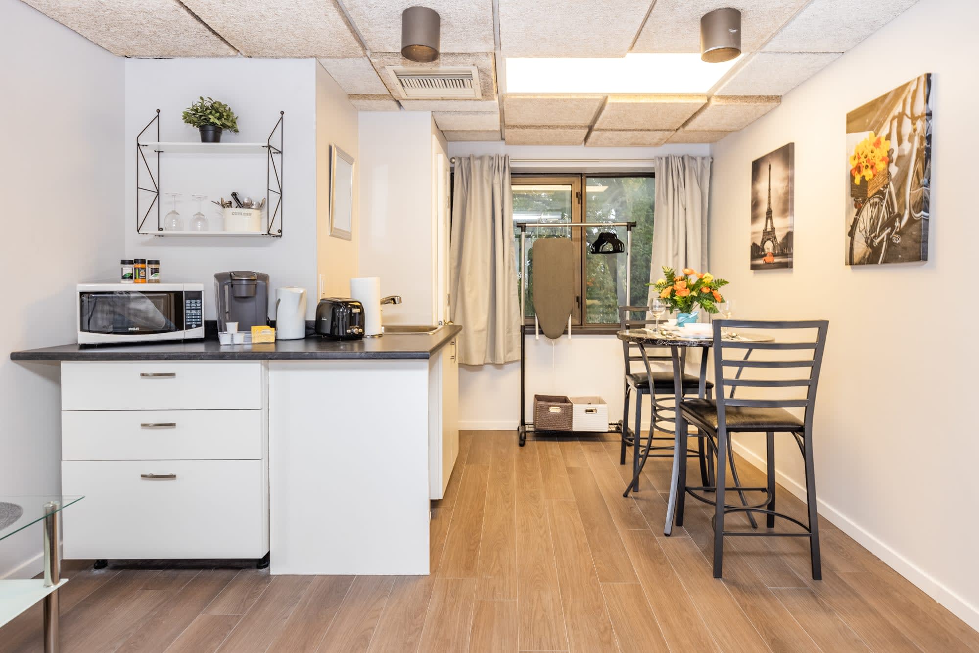 Compact And Functional Kitchenette With All Essentials For A Convenient Stay