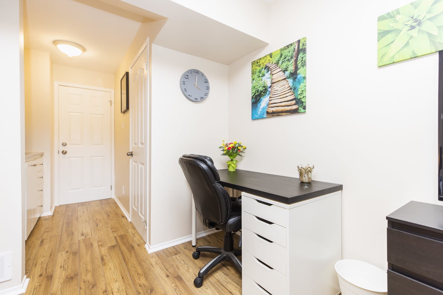 Laptop-friendly workspace.