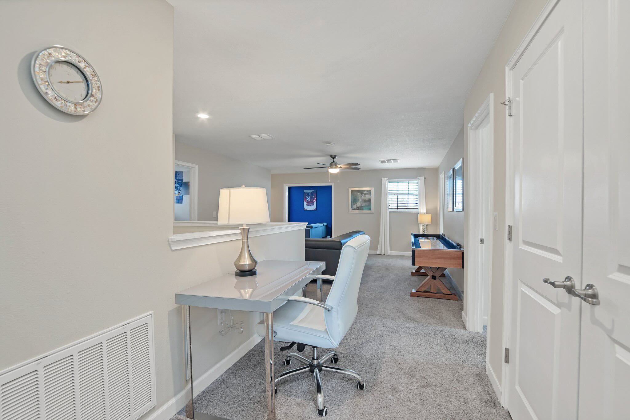 Upstairs Lounge with Dedicated Work Space