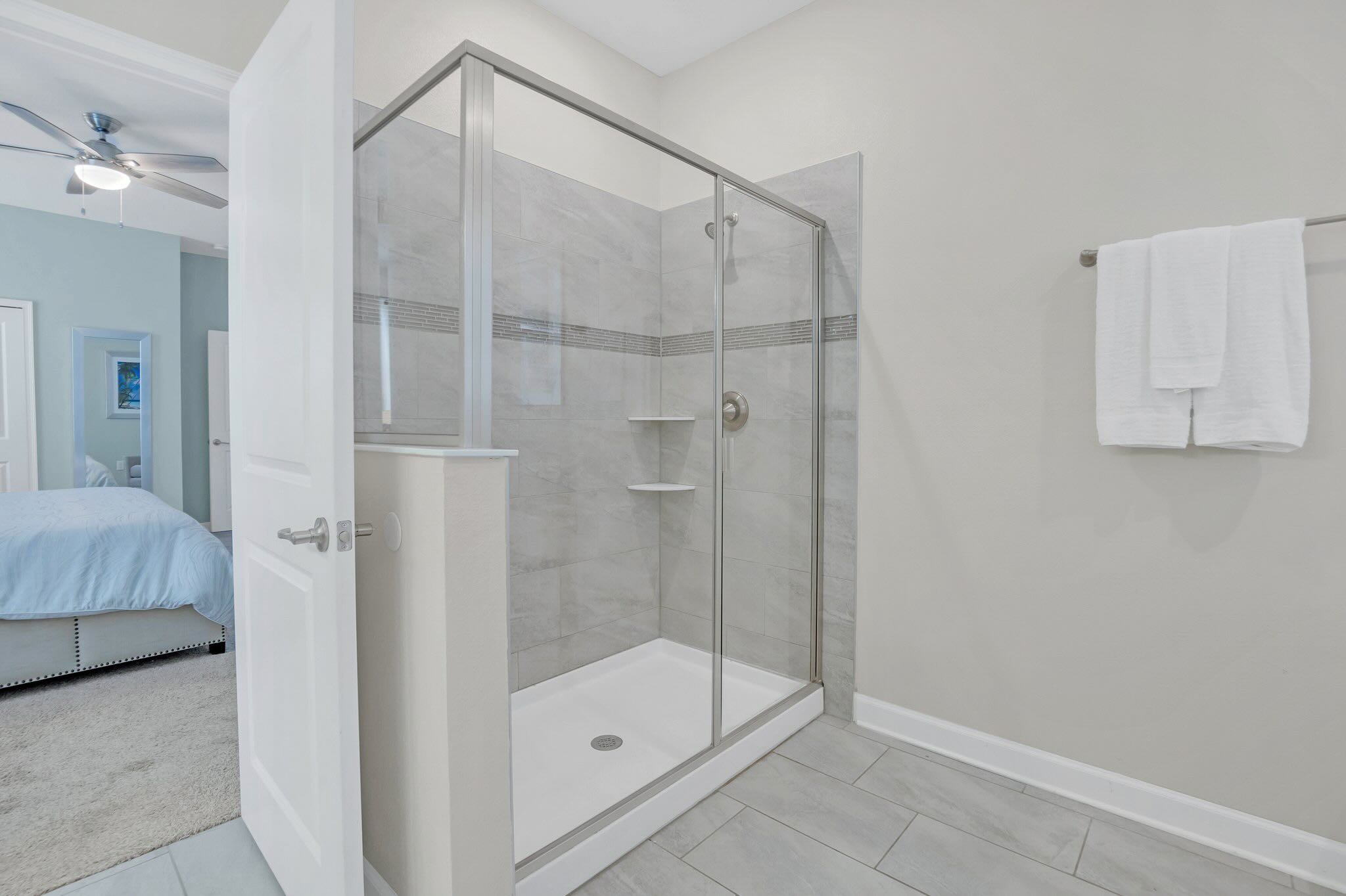 Spacious Walk-In Shower