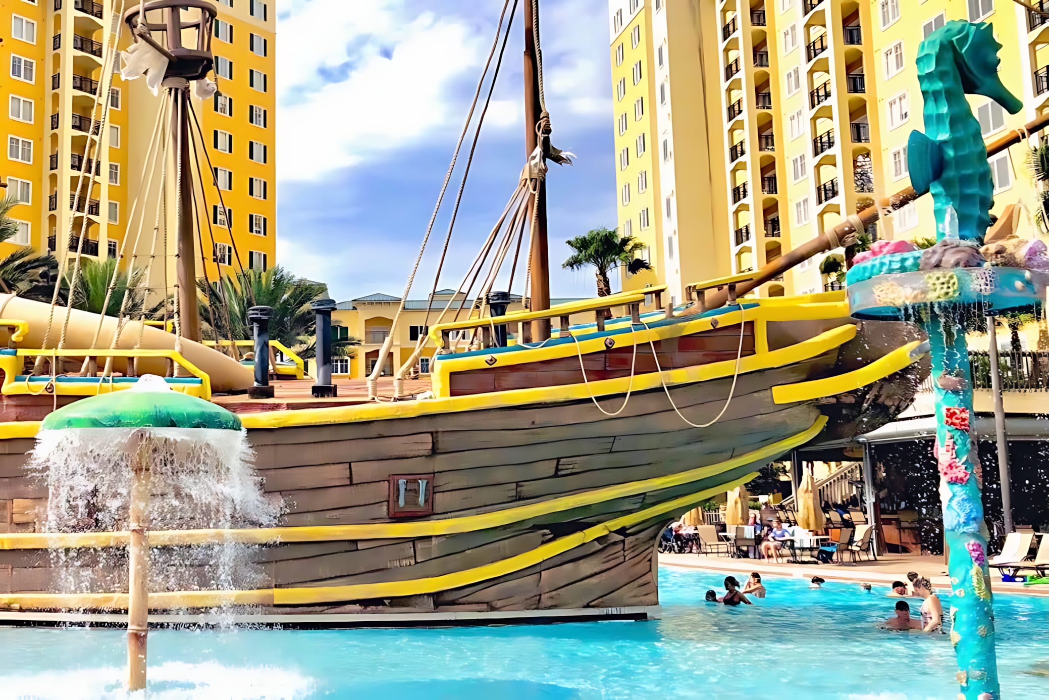 Dive Into Adventure At The Pirates’ Plunge Pool With Exciting Water Features