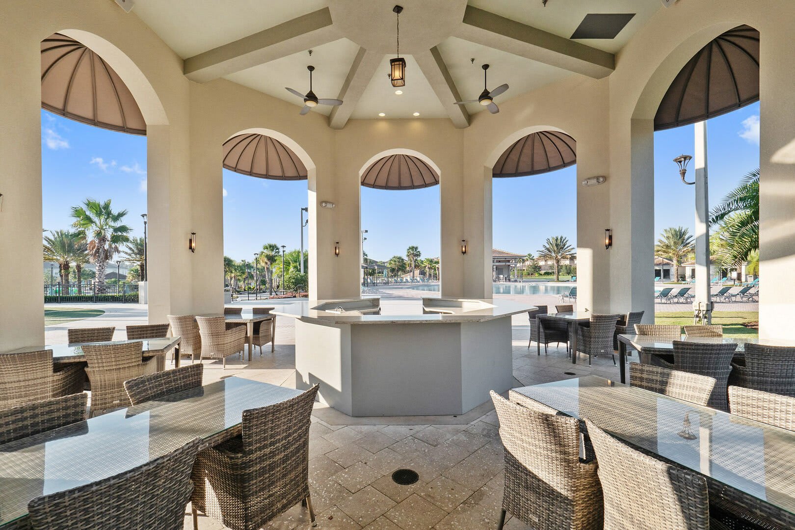 Poolside Dining at the Clubhouse