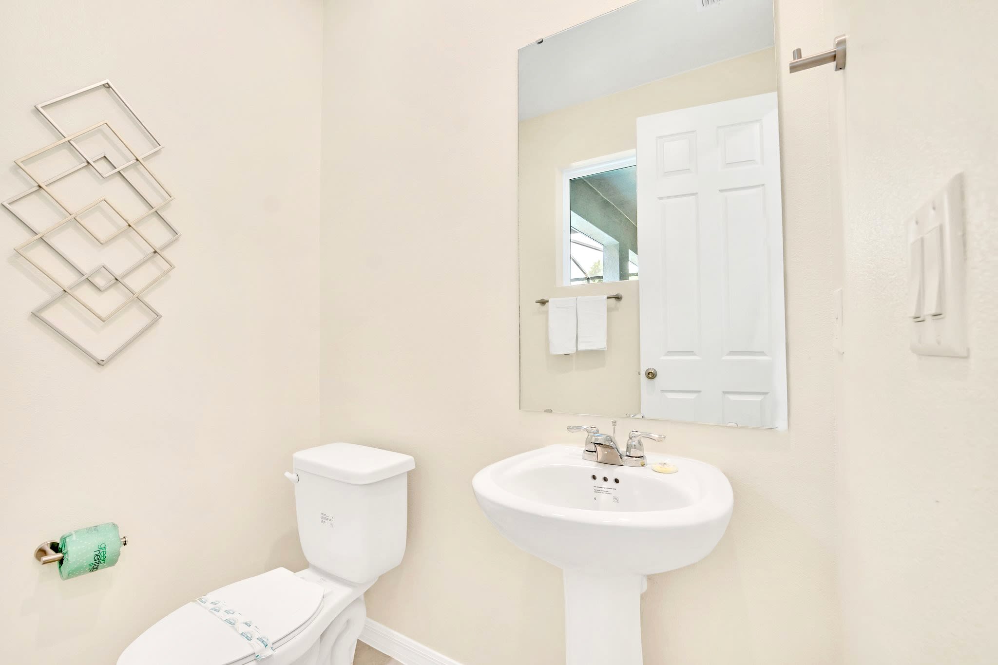 Functional Guest Bathroom With A Clean And Minimalist Design