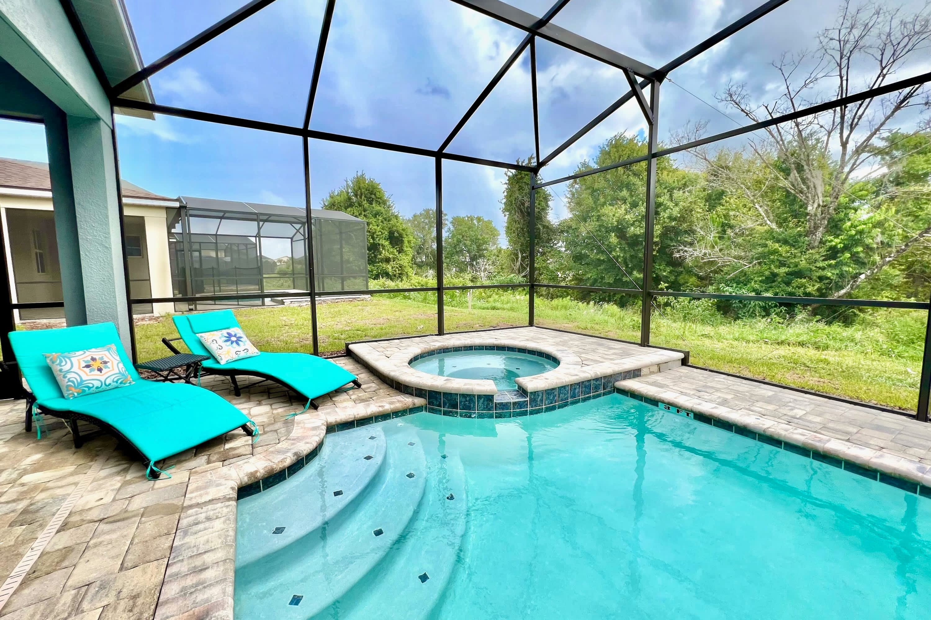 Resort Home Near Disney w Pool Hot Tub Games