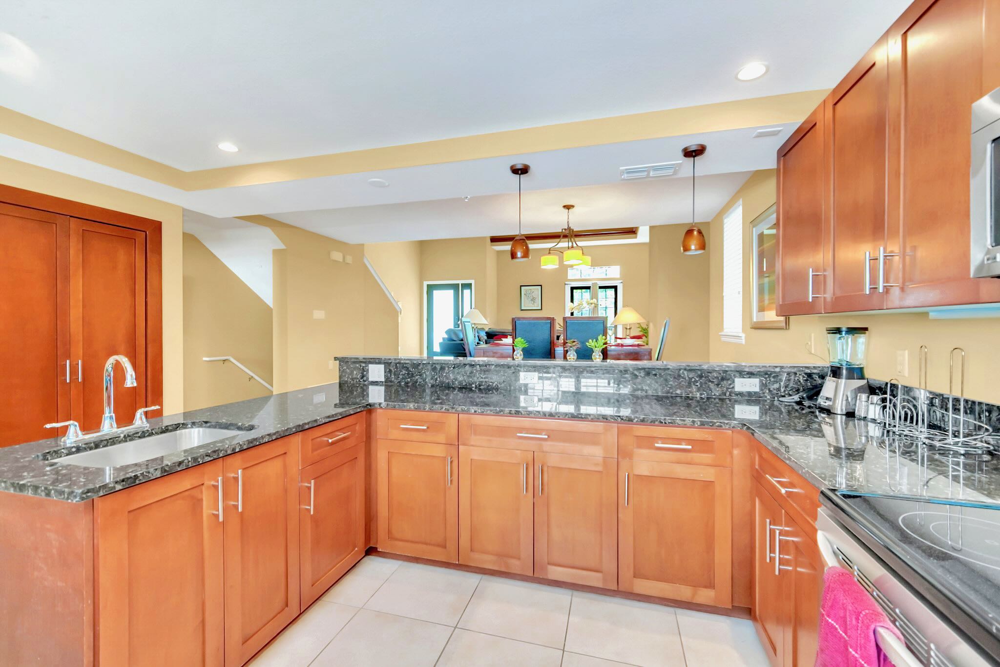 Large fully equipped kitchen