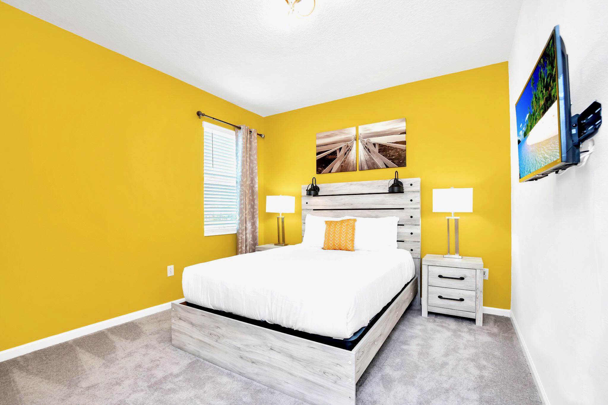 Queen Bedroom Featuring A Soothing Palette And Inviting Ambiance