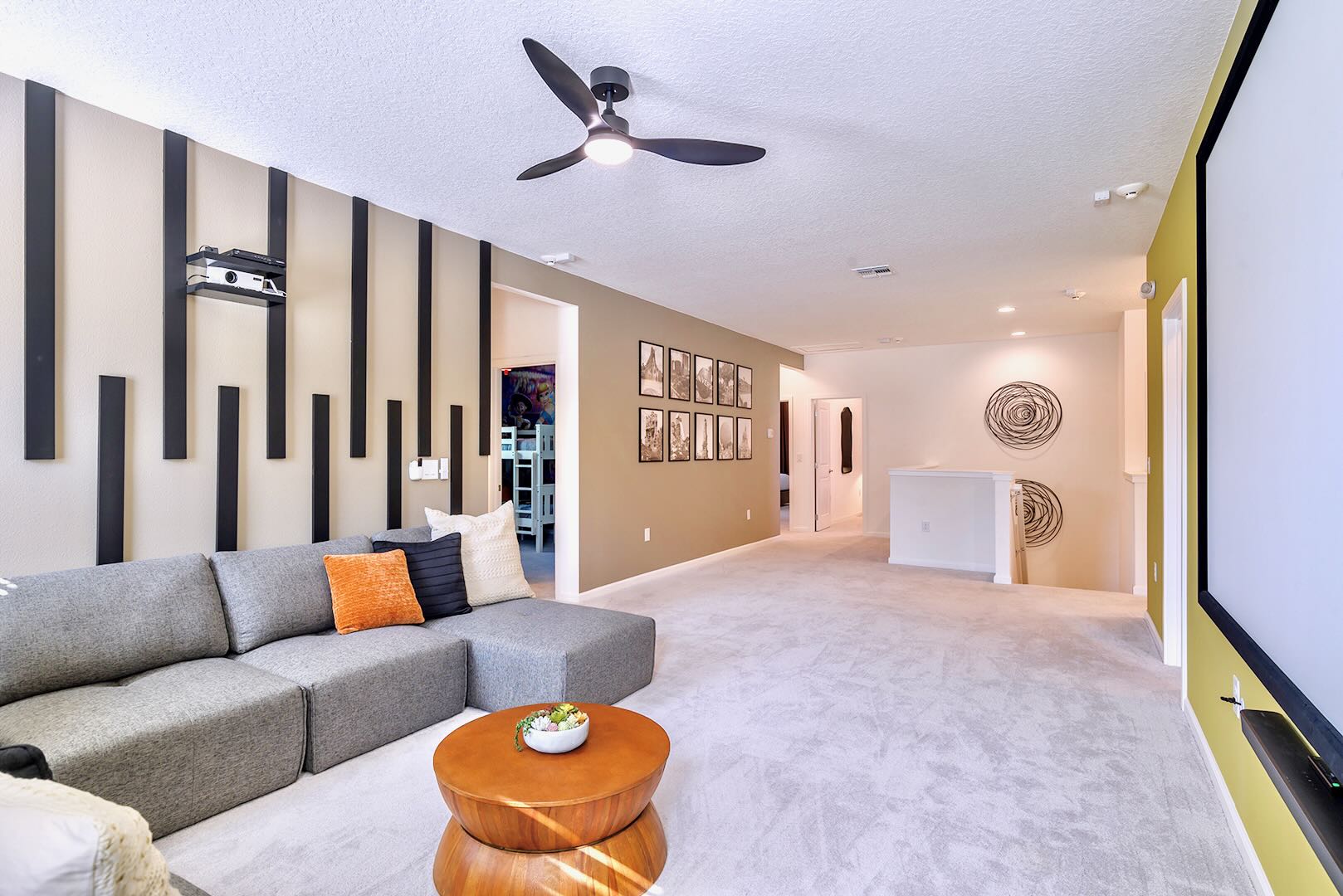 Upstairs Lounge with Movie Screen