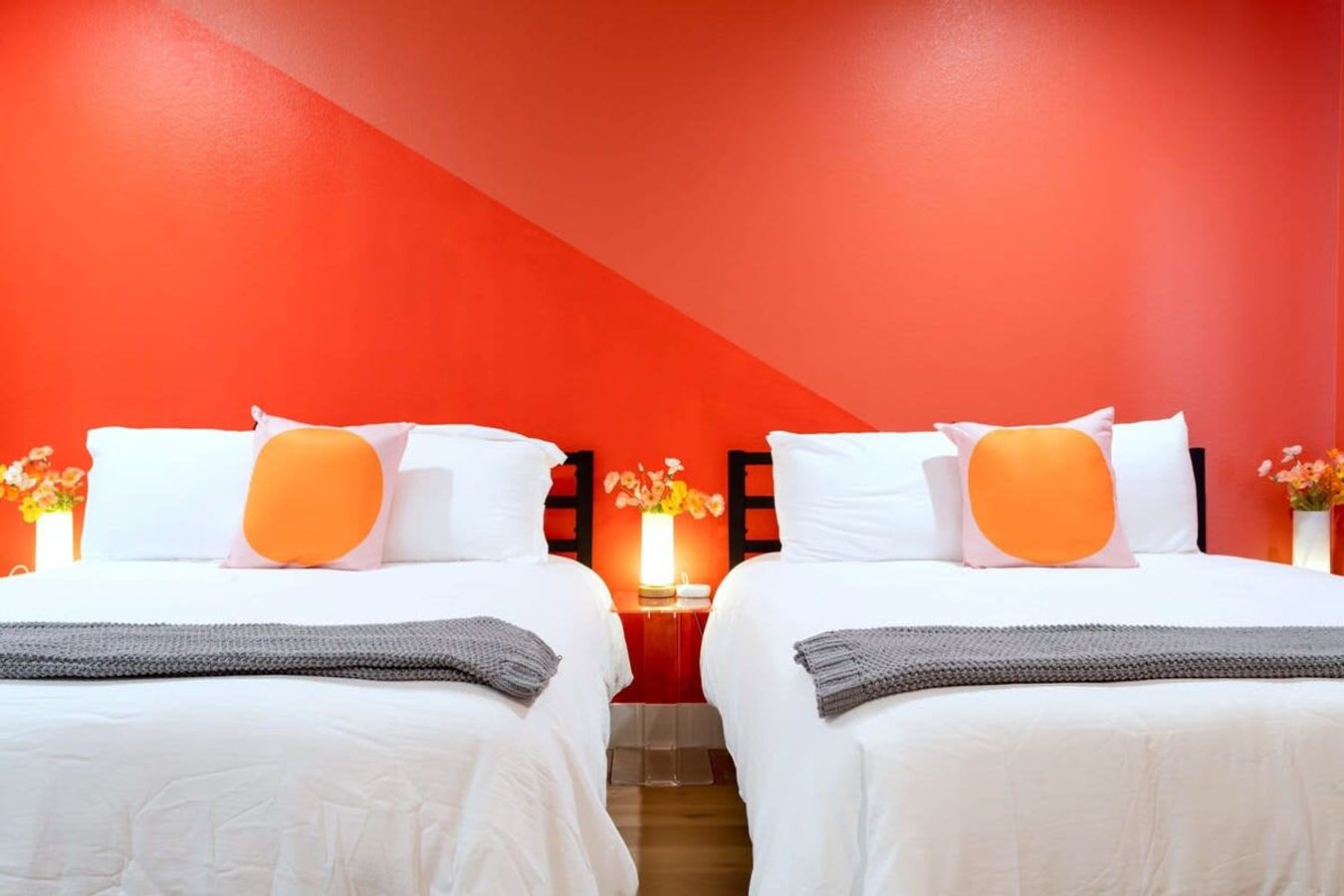 Spacious, bright double queen room