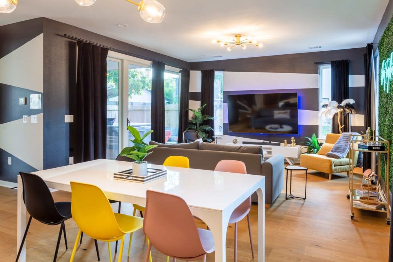 Dining Table For 8 Next To The Living Room