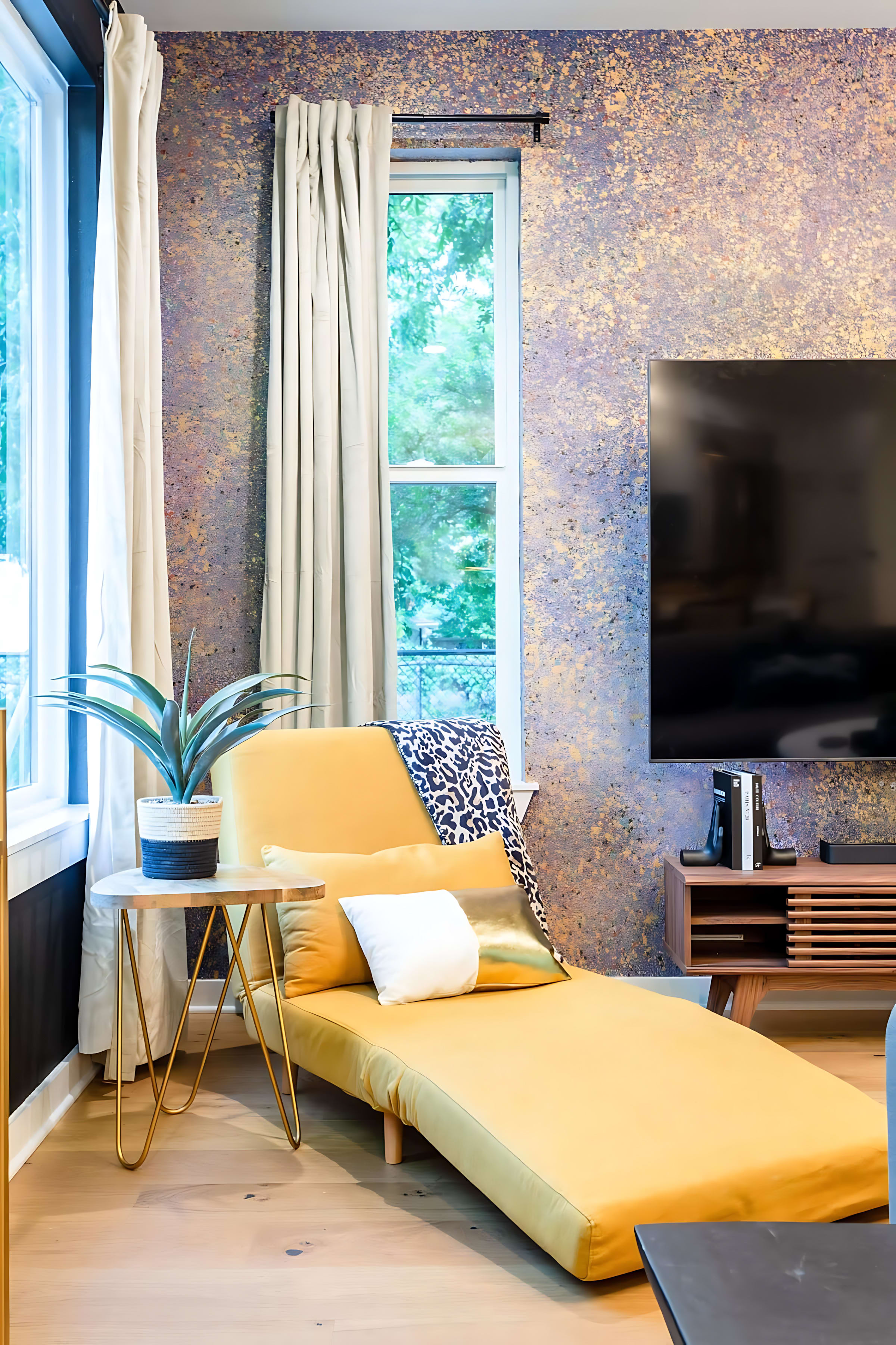 Single Sofa Bed In The Living Room