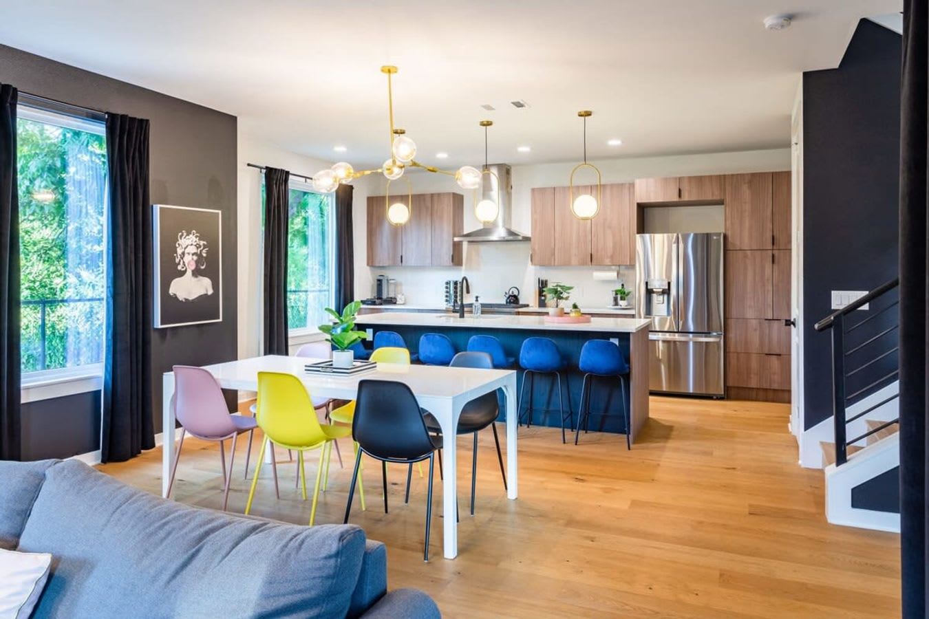 Dining Table For 8 Next To The Living Room