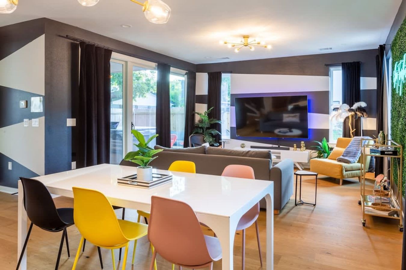 Dining Table For 8 Next To The Living Room