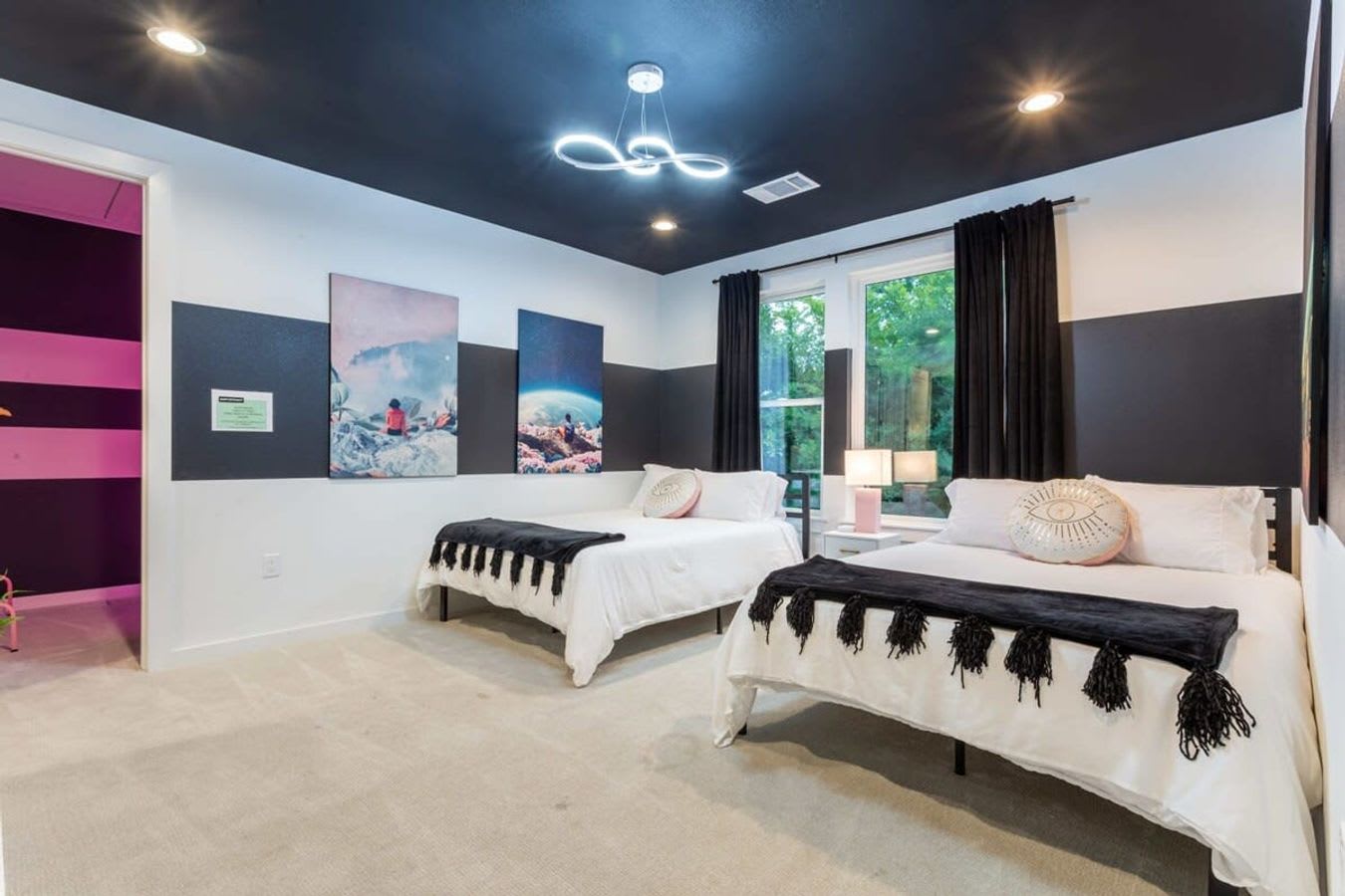 Spacious Room With Two Queen Beds And Modern Design