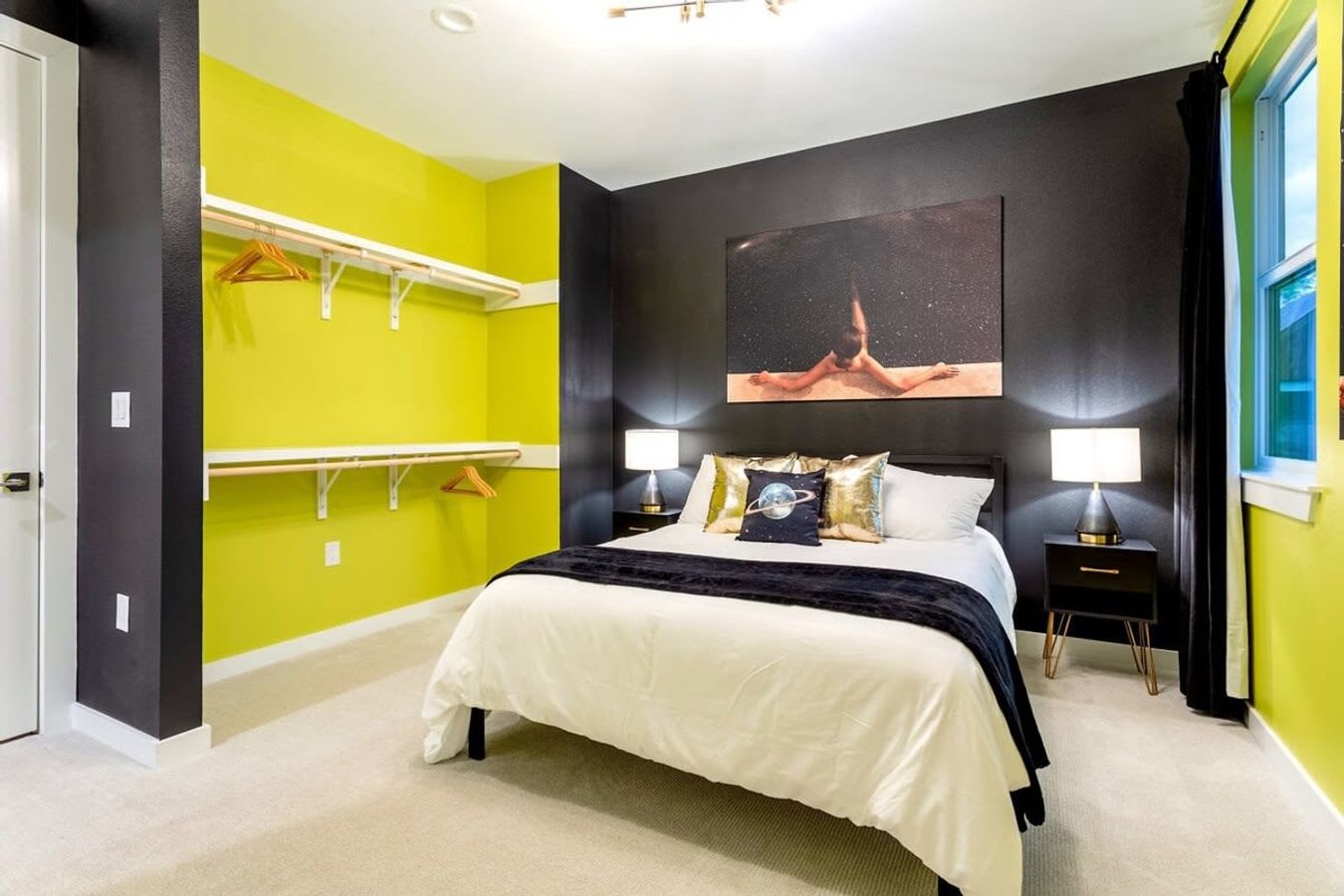 Cozy Bedroom With Queen Bed And Modern Decor