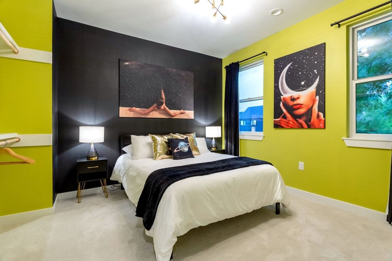 Cozy Bedroom With Queen Bed And Modern Decor