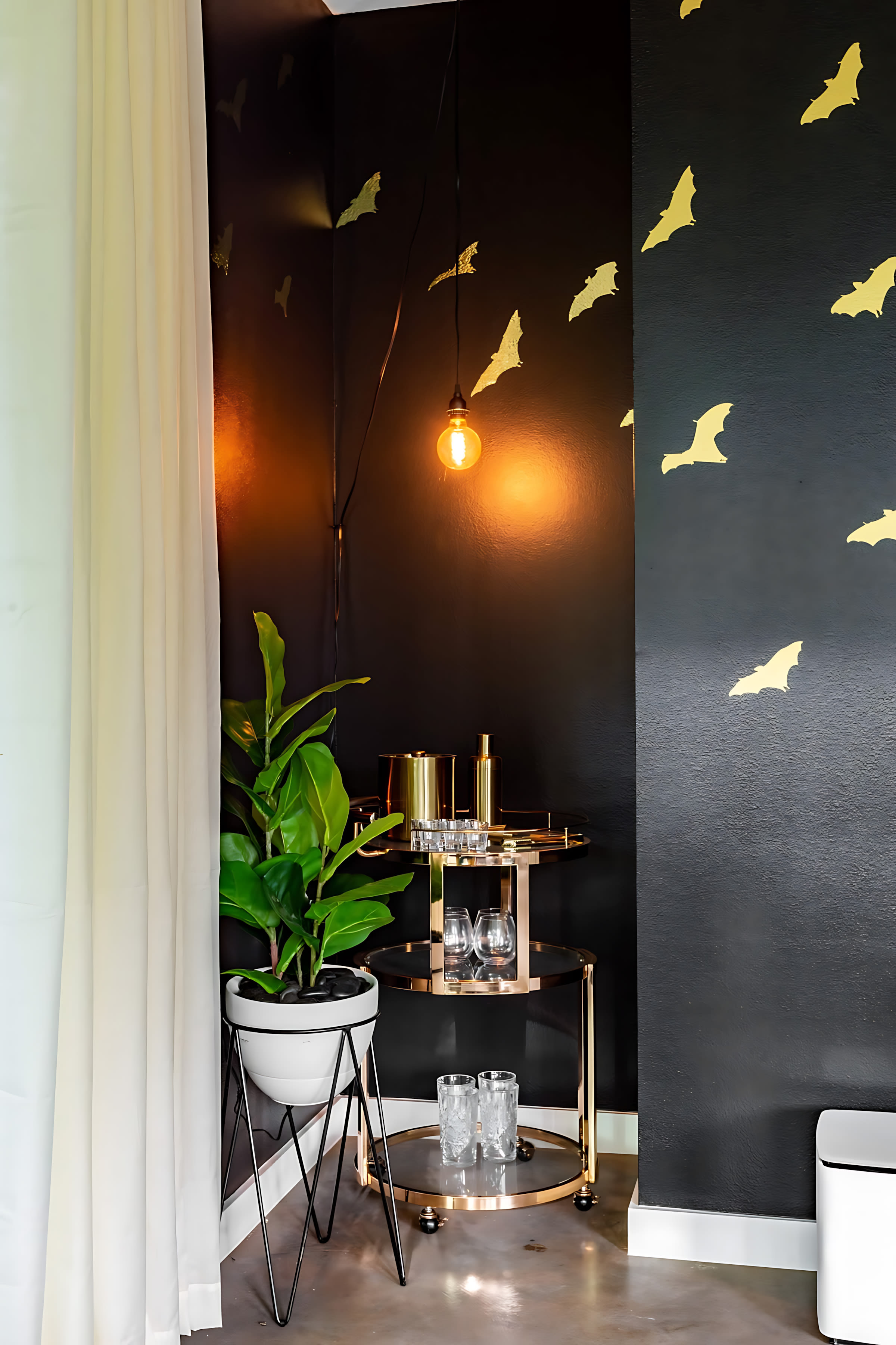 Portable Bar In The Living Room