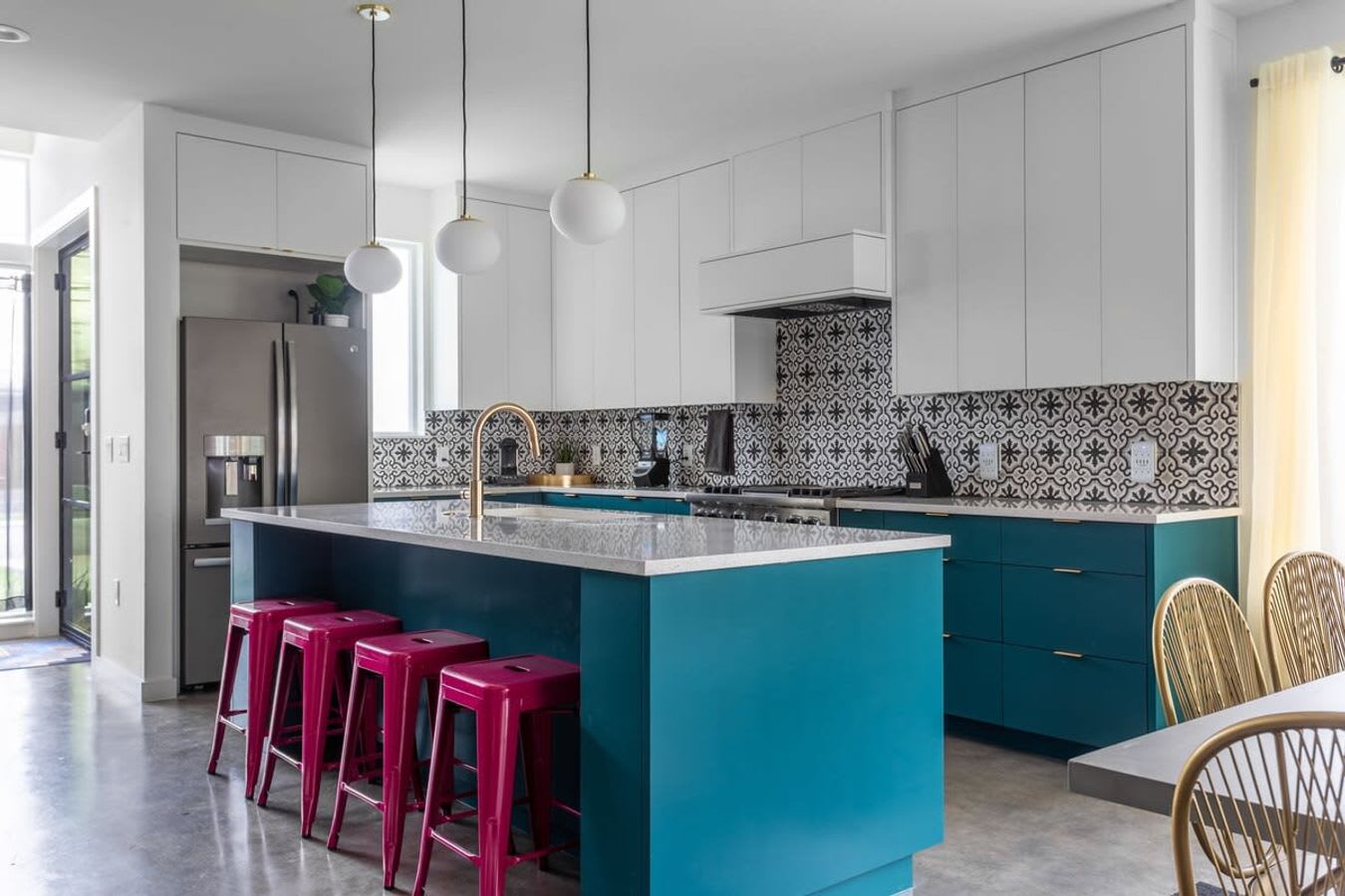 Spacious Kitchen Featuring Island And Seating