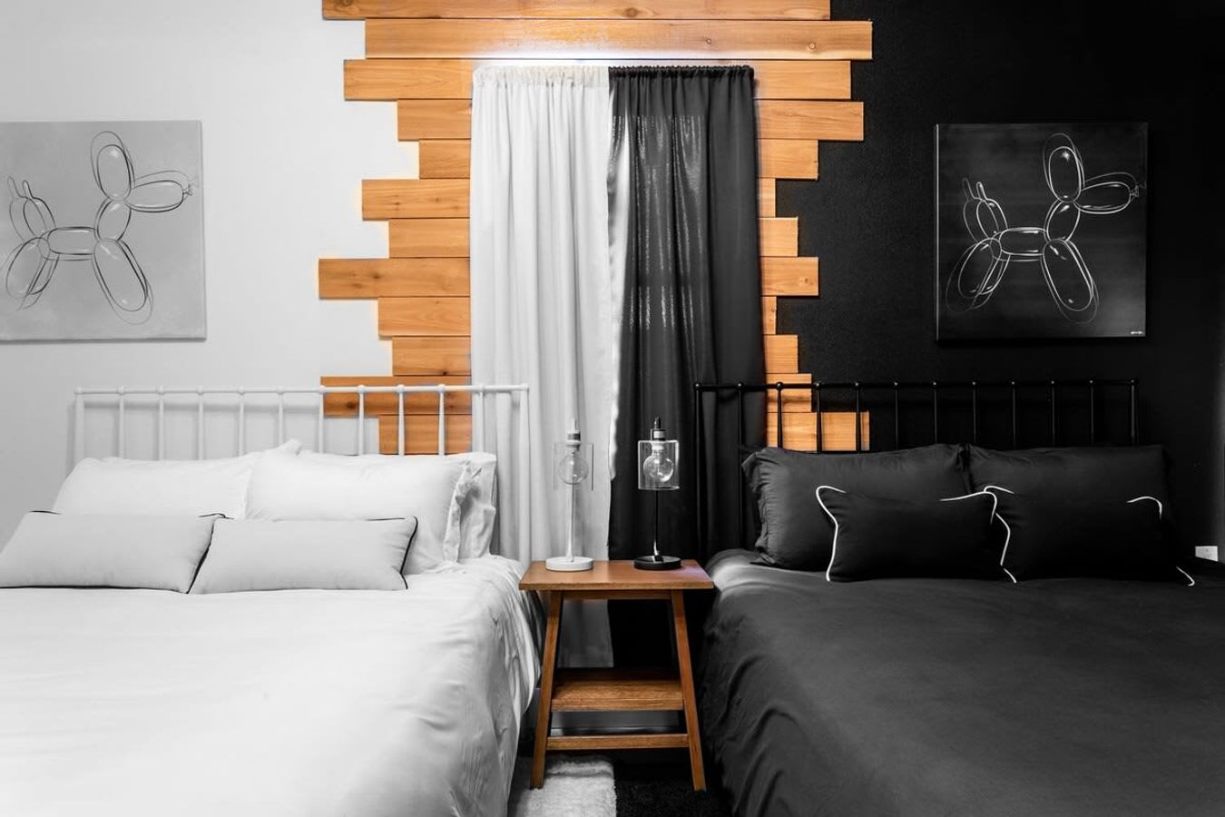 Two Queen Beds With Modern Decor